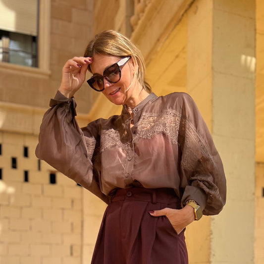 BRUME BLOUSE CHOCOLATE