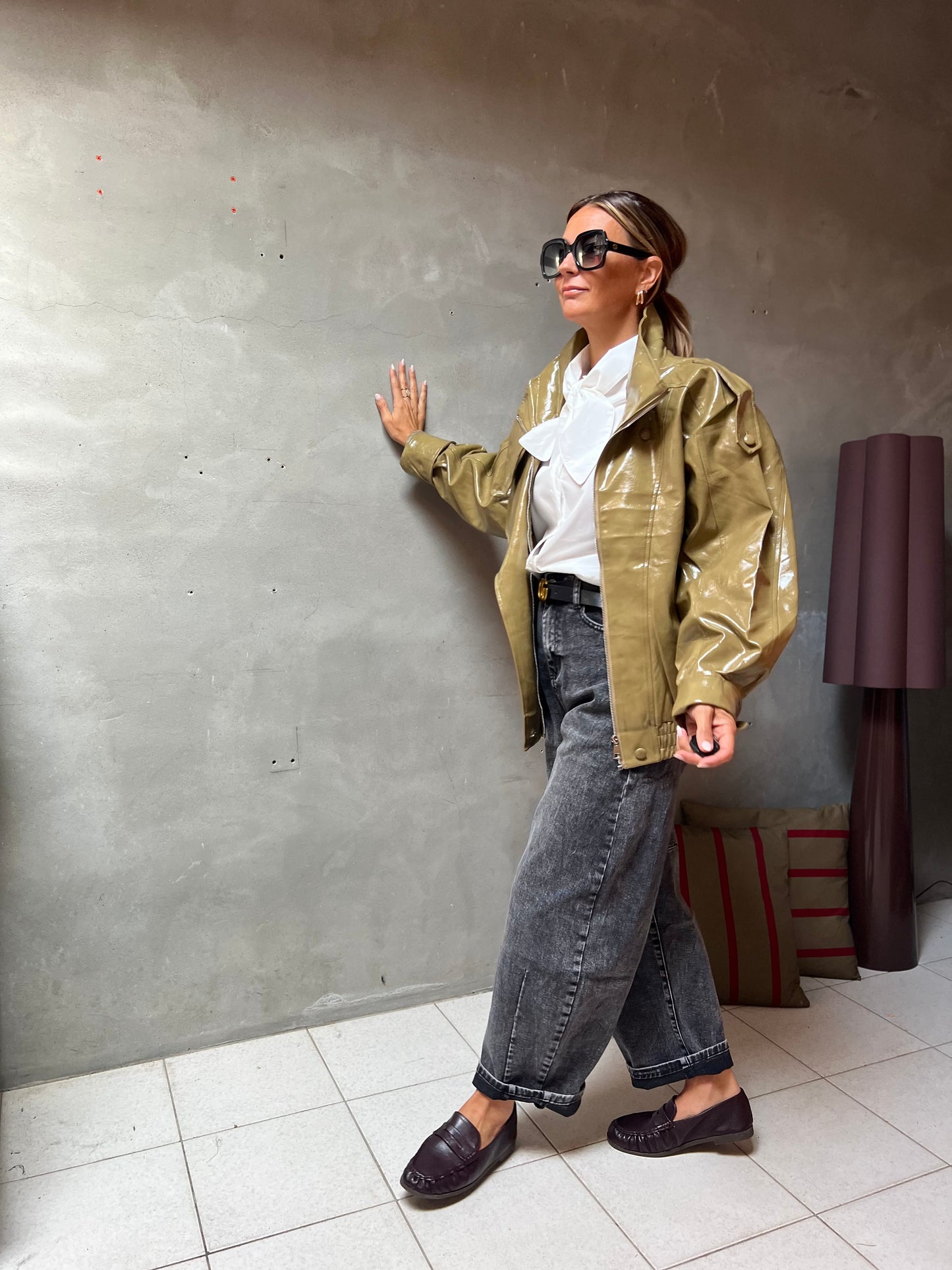 SINNER GLOSSY OLIVE JACKET