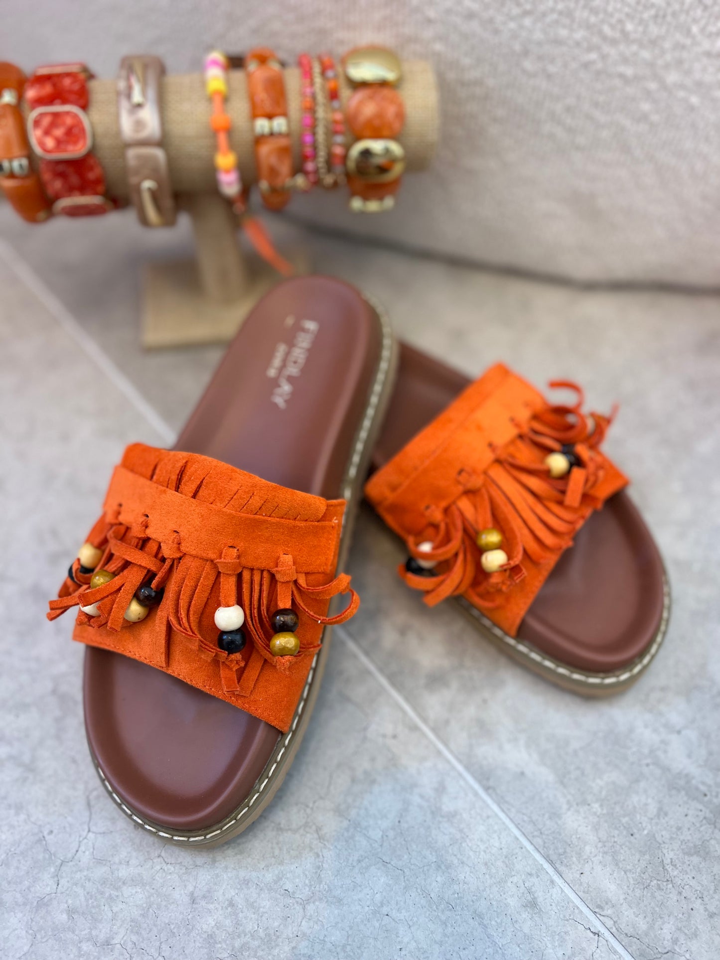 BACHA SLIPPERS ORANGE