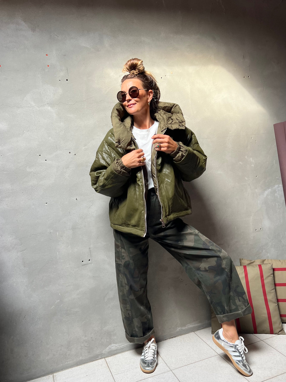 JONAH PUFFER JACKET OLIVEGREEN