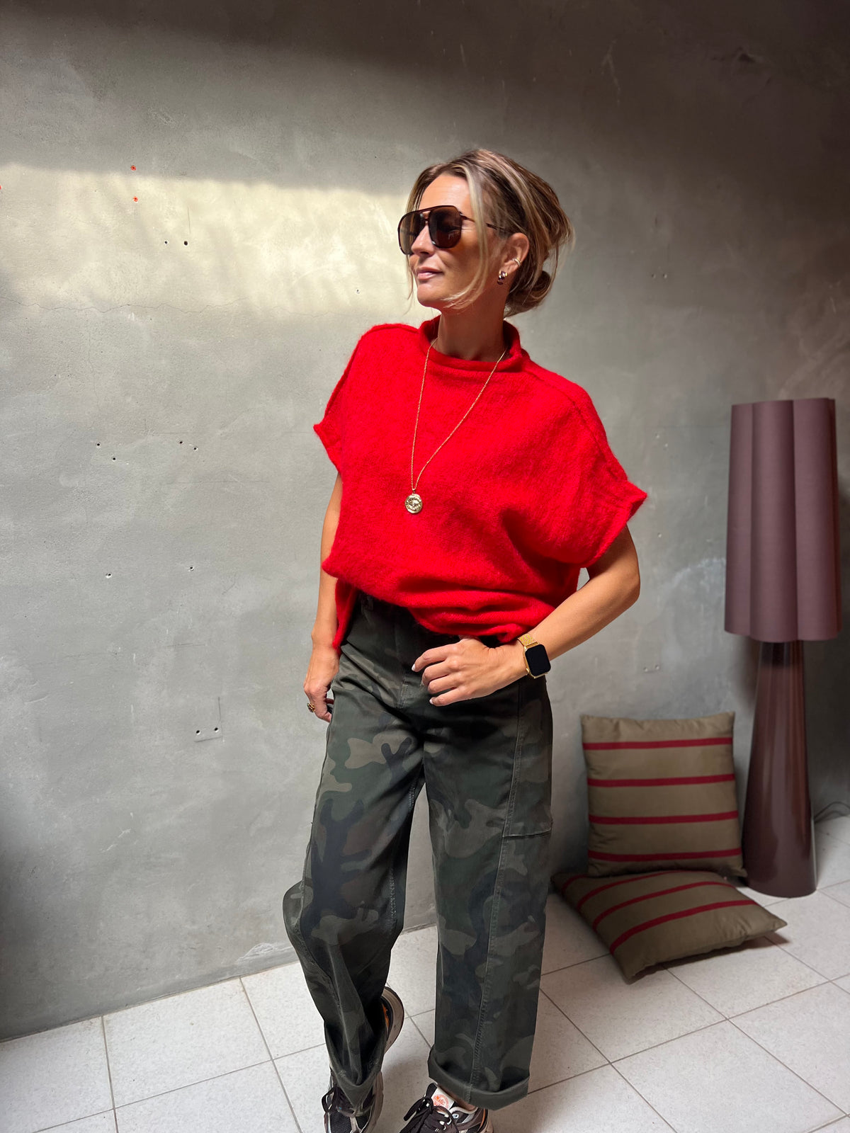 ROMÉE GILET RED