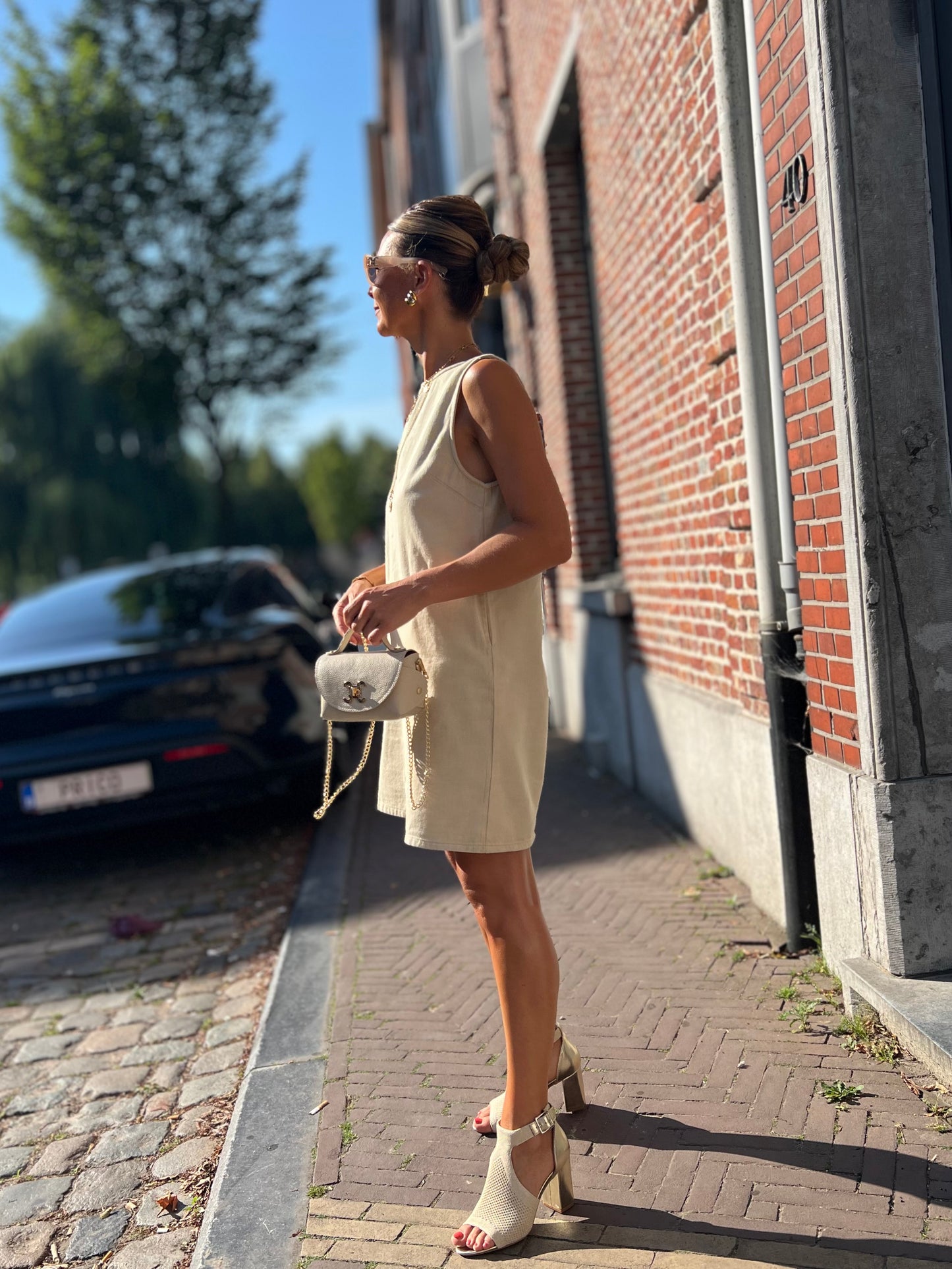 JESS DENIM DRESS NATUREL