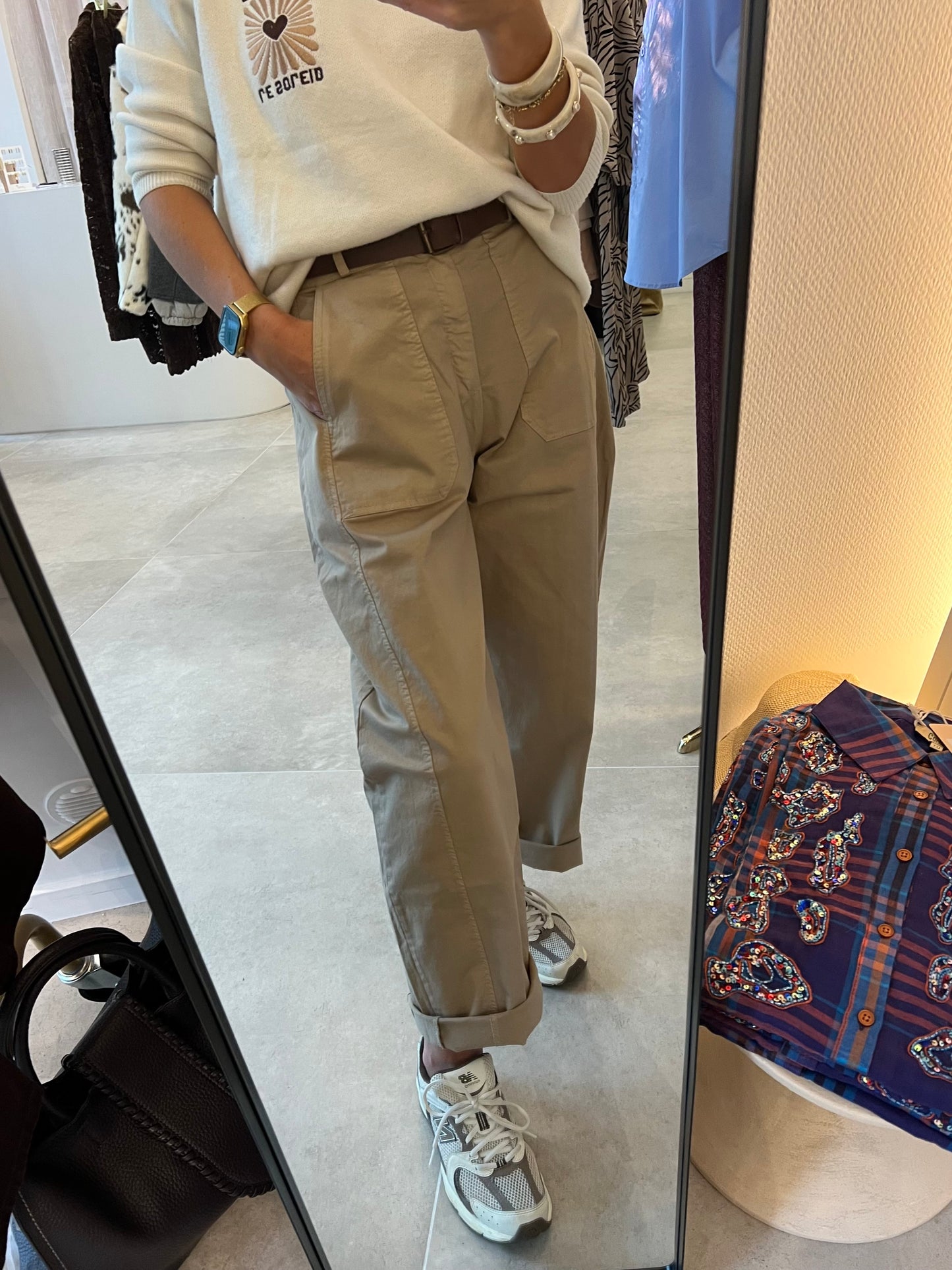 BARREL PANTS SOFT CAMEL