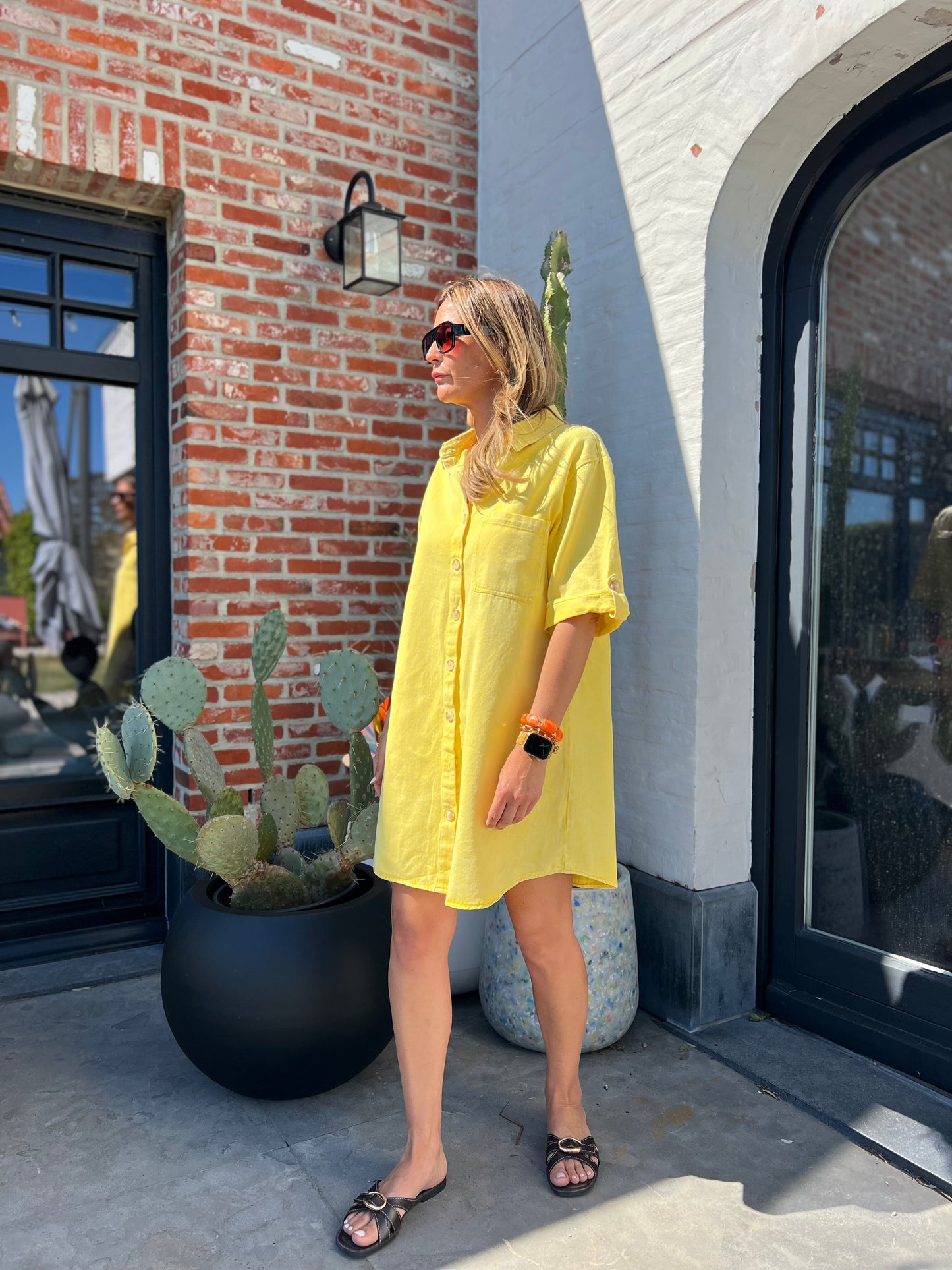 HANNIE JEANSDRESS YELLOW