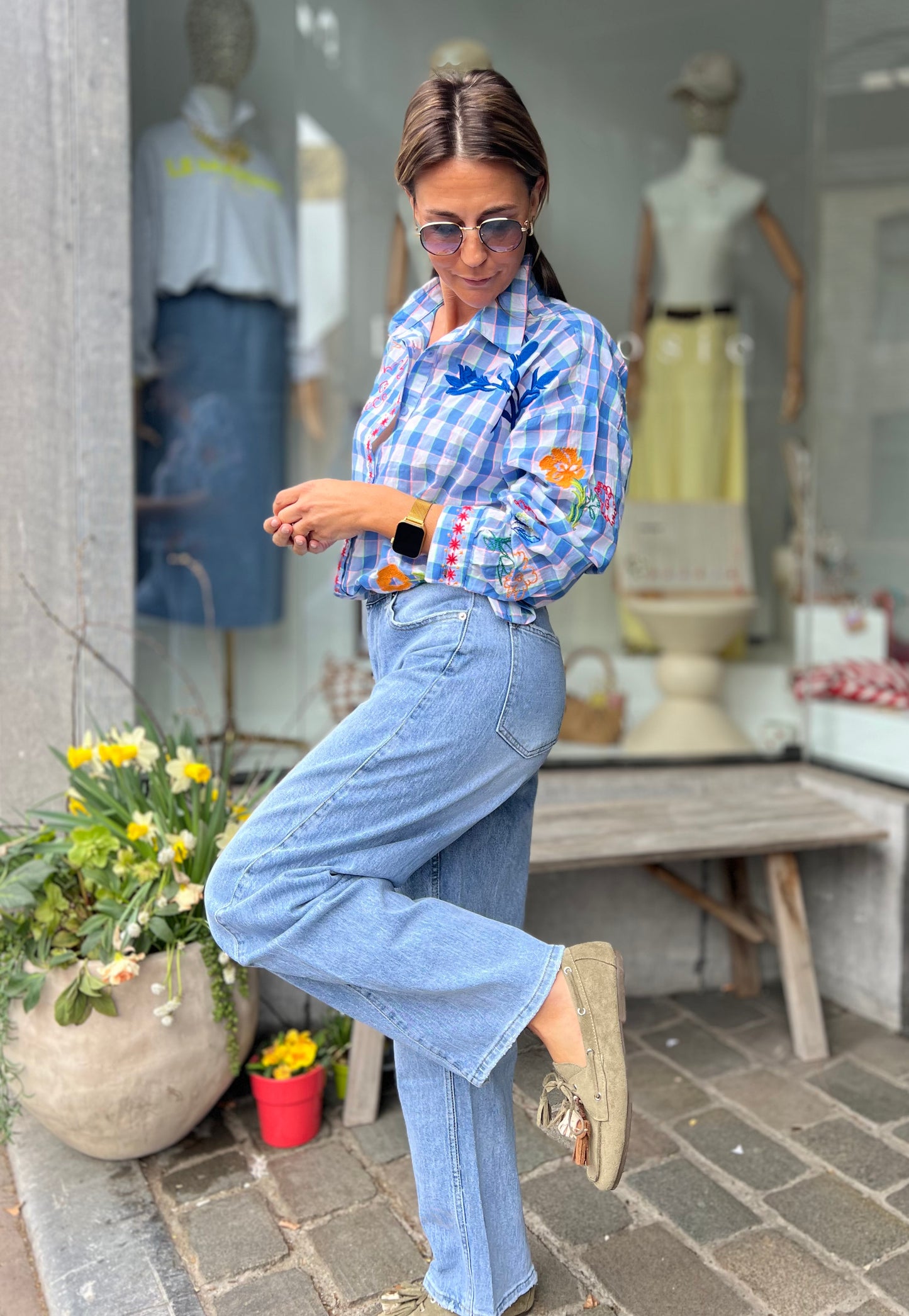 SOFT BARREL JEANS PANTS