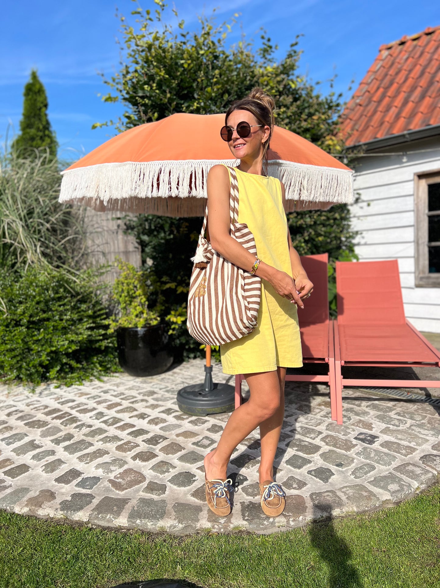 JESS DENIM DRESS YELLOW