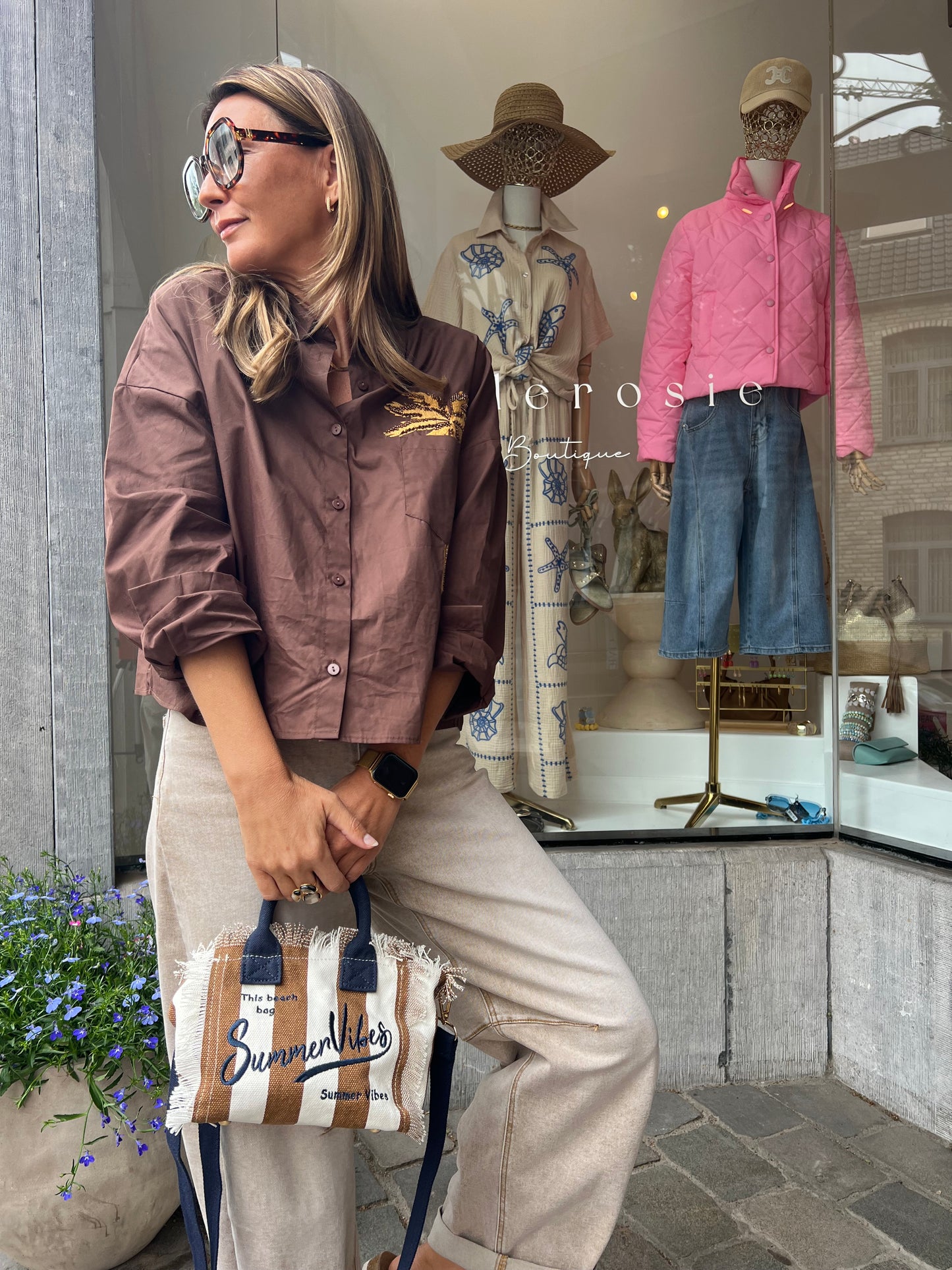VITA BROWN BLOUSE