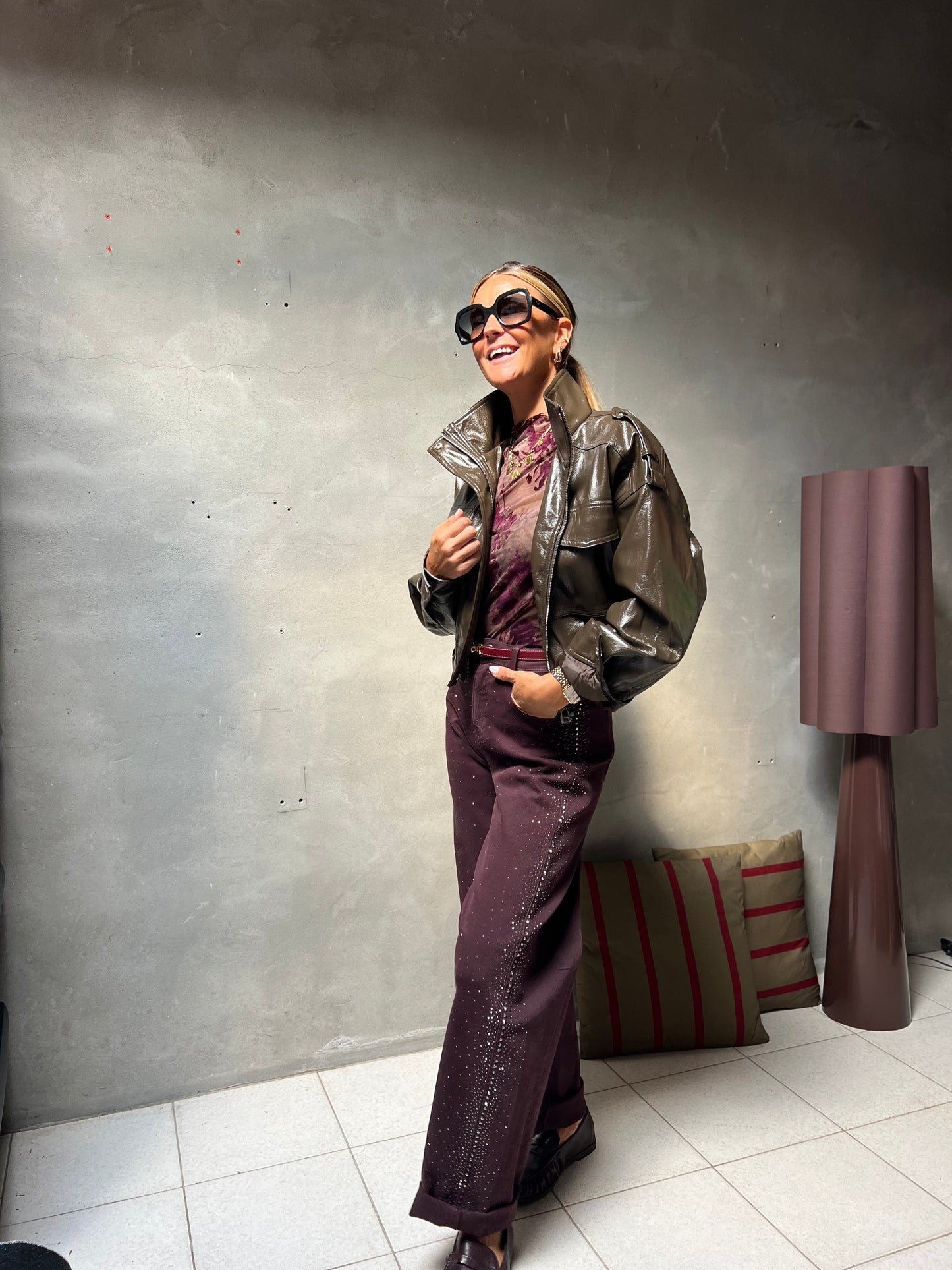 CELESTE JACKET OLIVE BRONZE