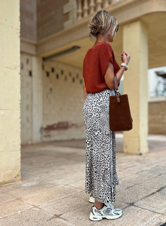 BILLY LEOPARD SKIRT