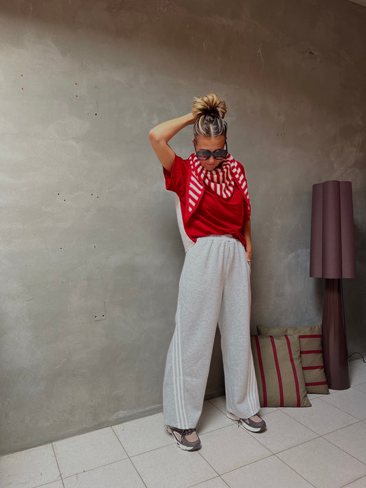 SWEATPANTS GREY/STRIPE