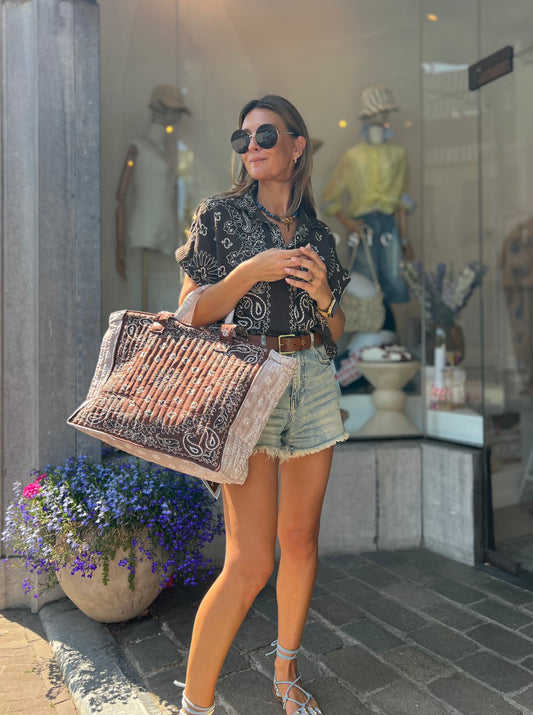 BANDANA SHIRT BROWN