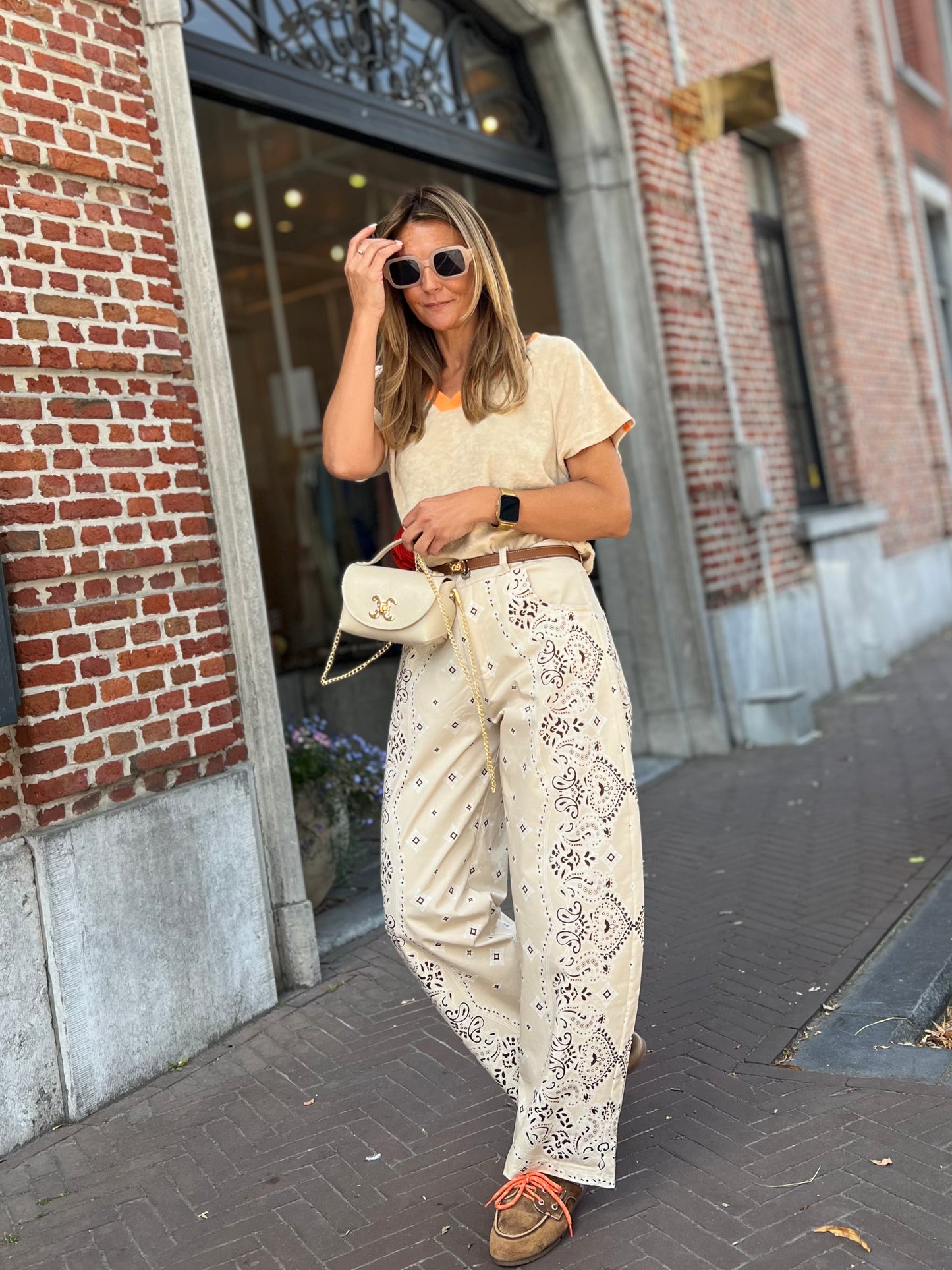 PAISLEY BARREL PANTS