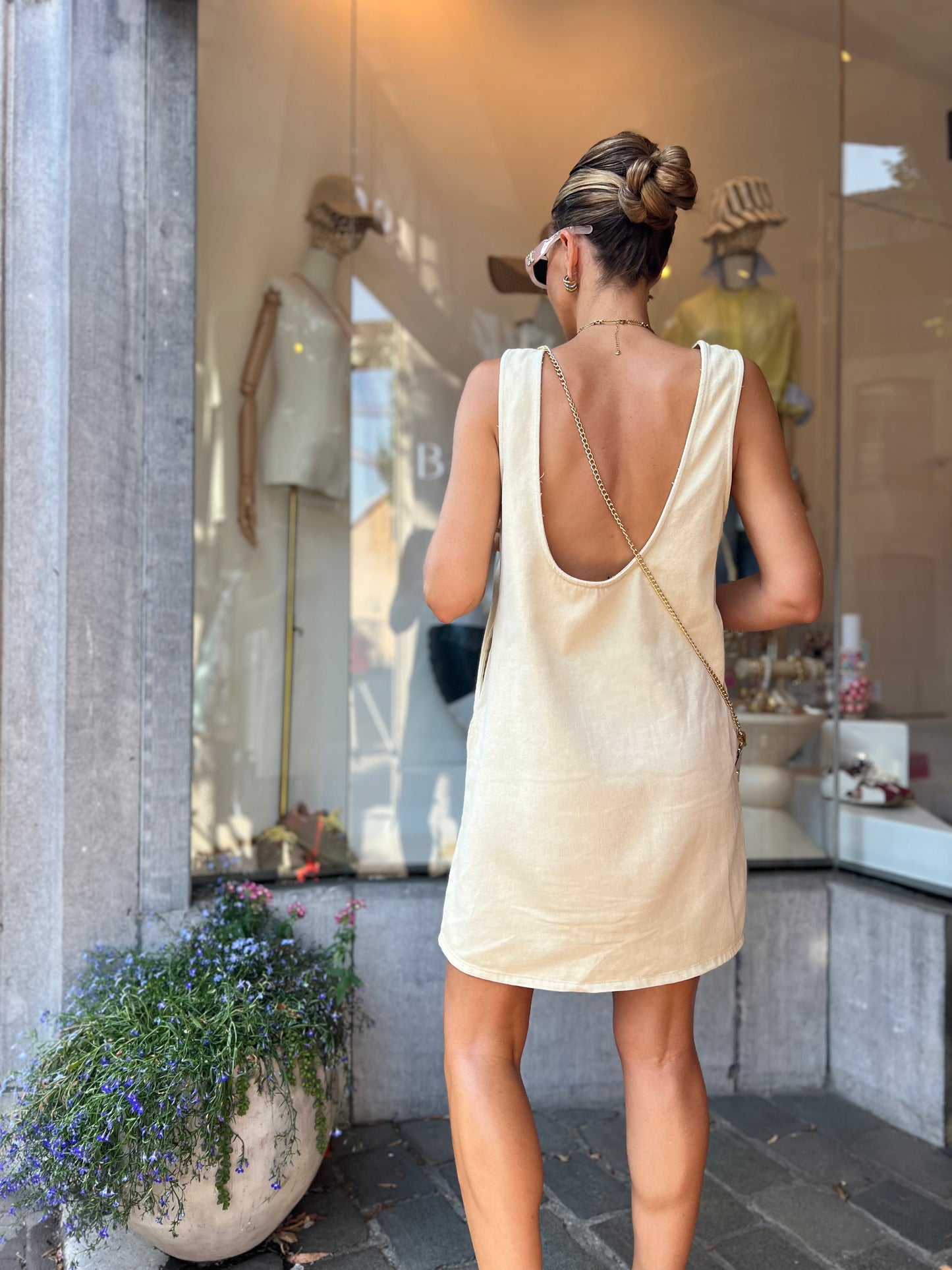 JESS DENIM DRESS NATUREL