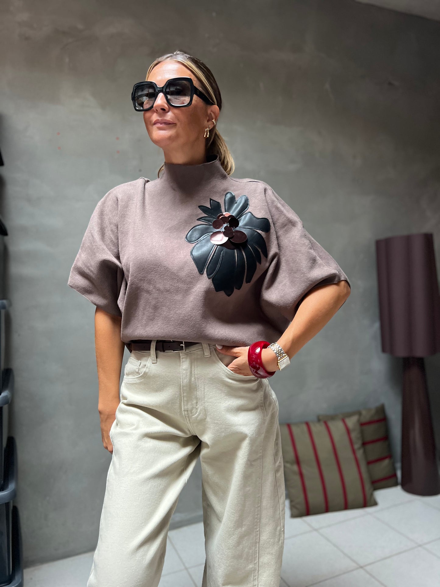 FLEUR ECLAT TOP MOKKA