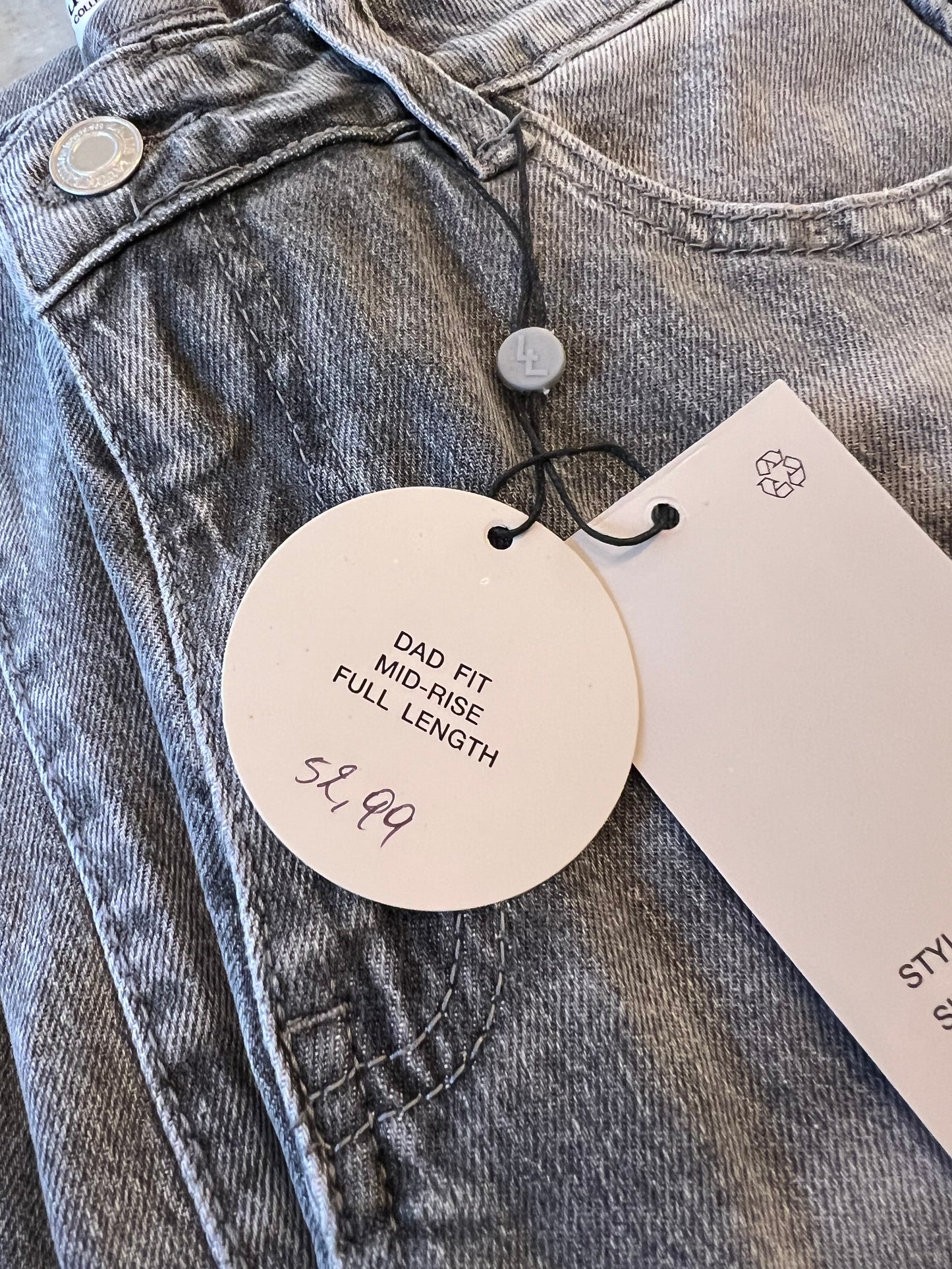 LITTZ GREY WASHED JEANS