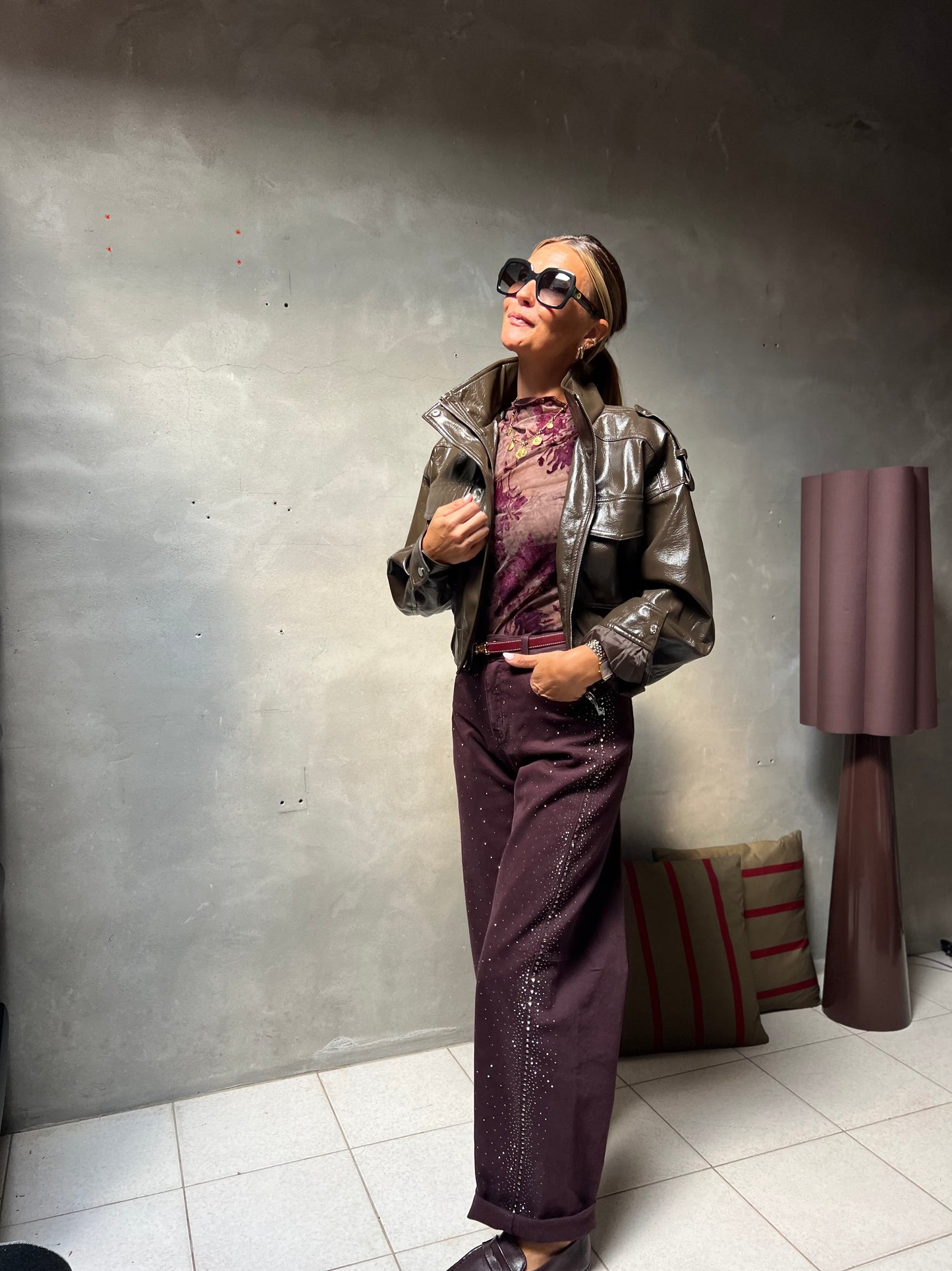CELESTE JACKET OLIVE BRONZE
