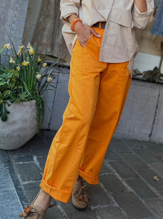 BARREL PANTS ORANGE