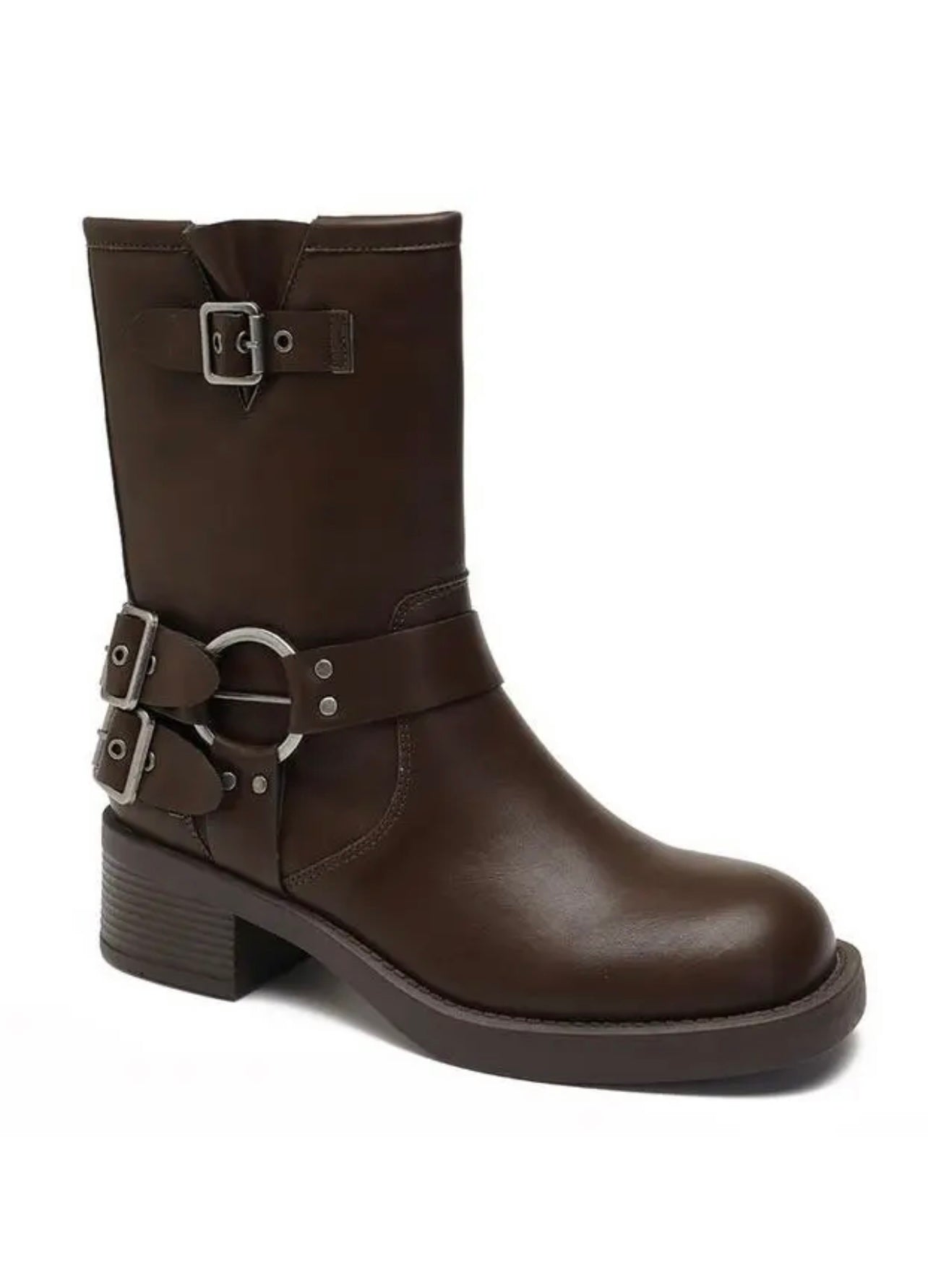 CHOCOLATE BIKER BOOTS