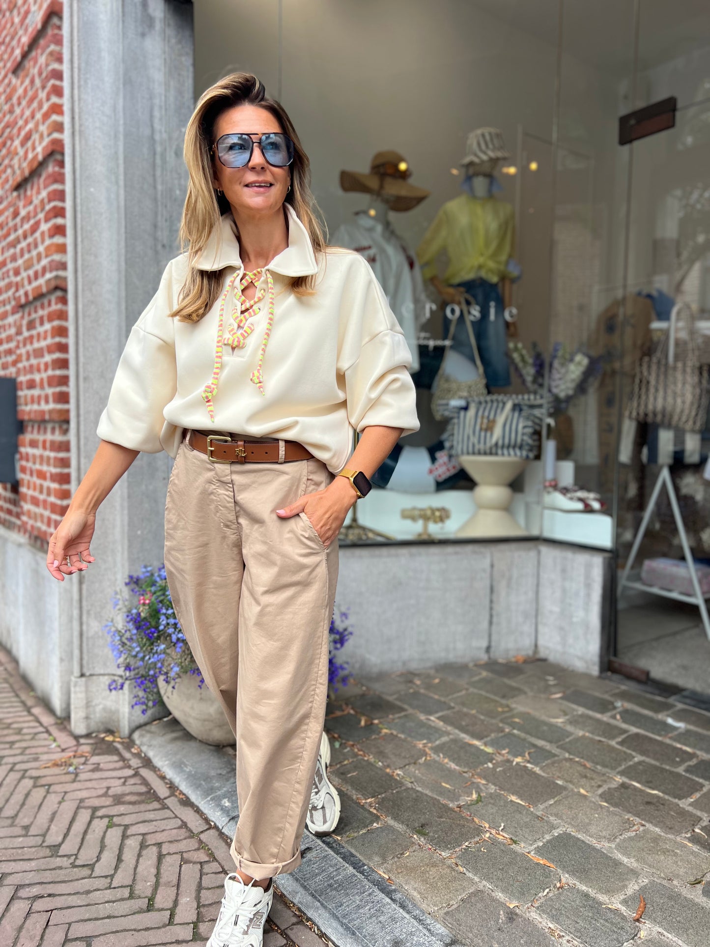 YAZZY BARREL PANTS CAMEL