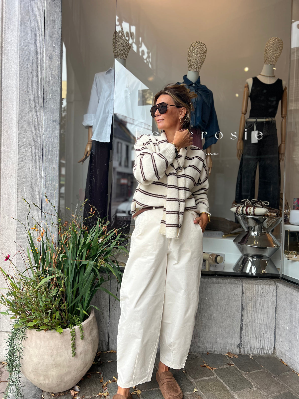 MALIA CARDIGAN & SCARF VANILLE