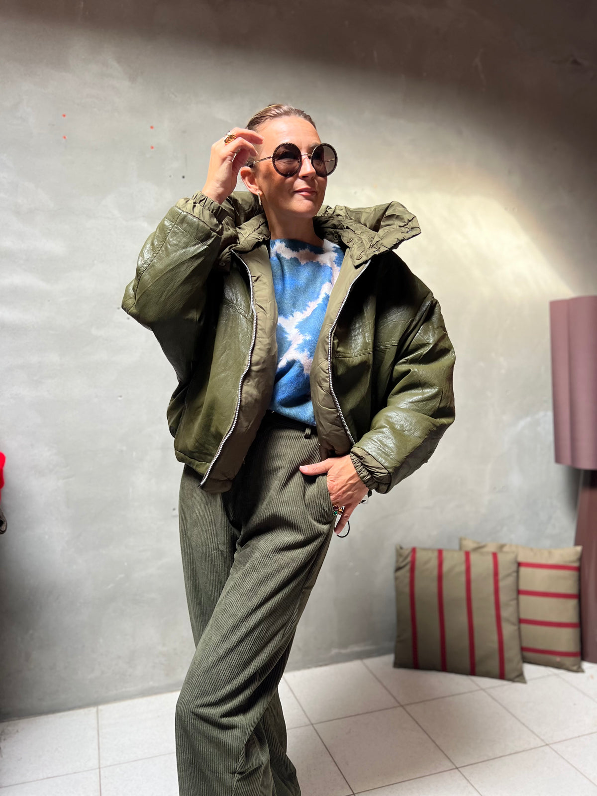 JONAH PUFFER JACKET OLIVEGREEN