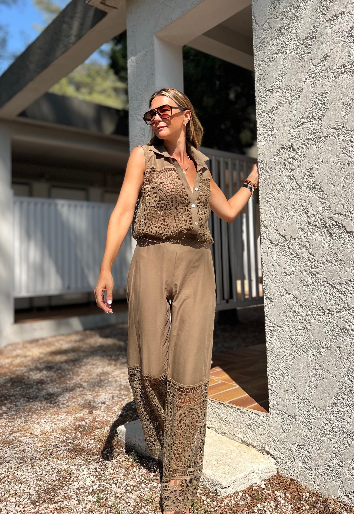 MYNNA CROCHET PANTS