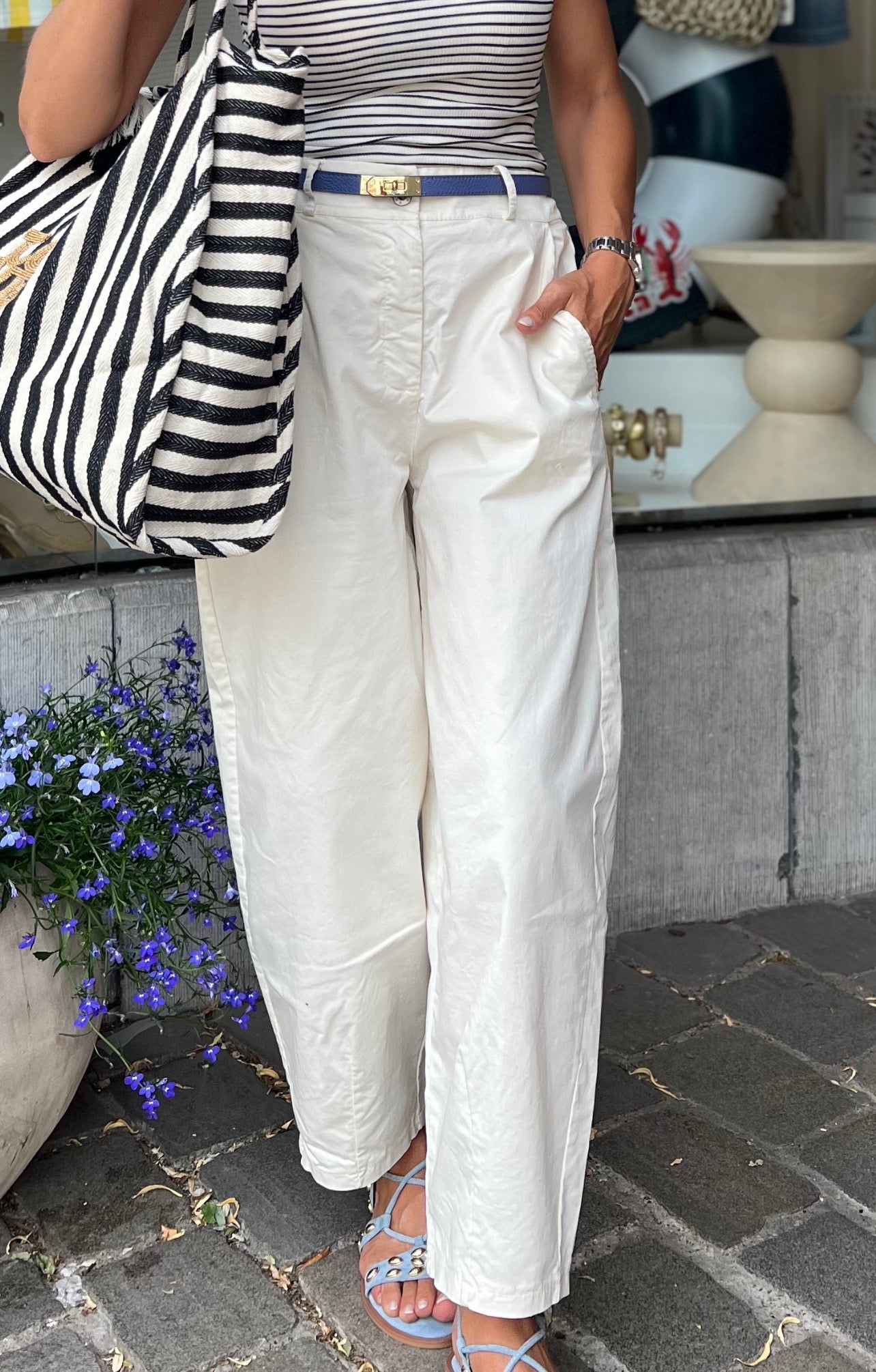 YAZZY BARREL PANTS ECRU