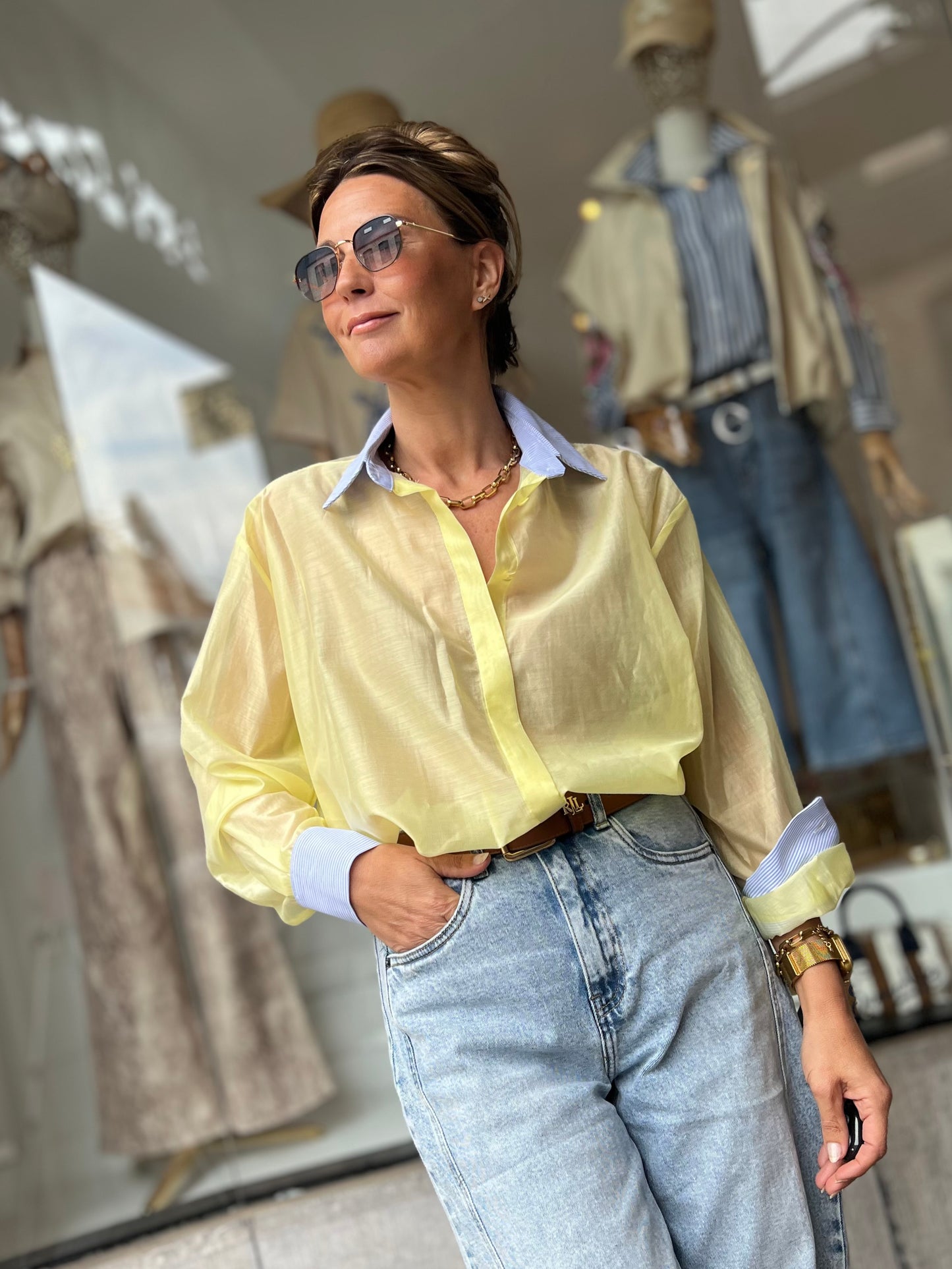 BLUE BREEZE BLOUSE