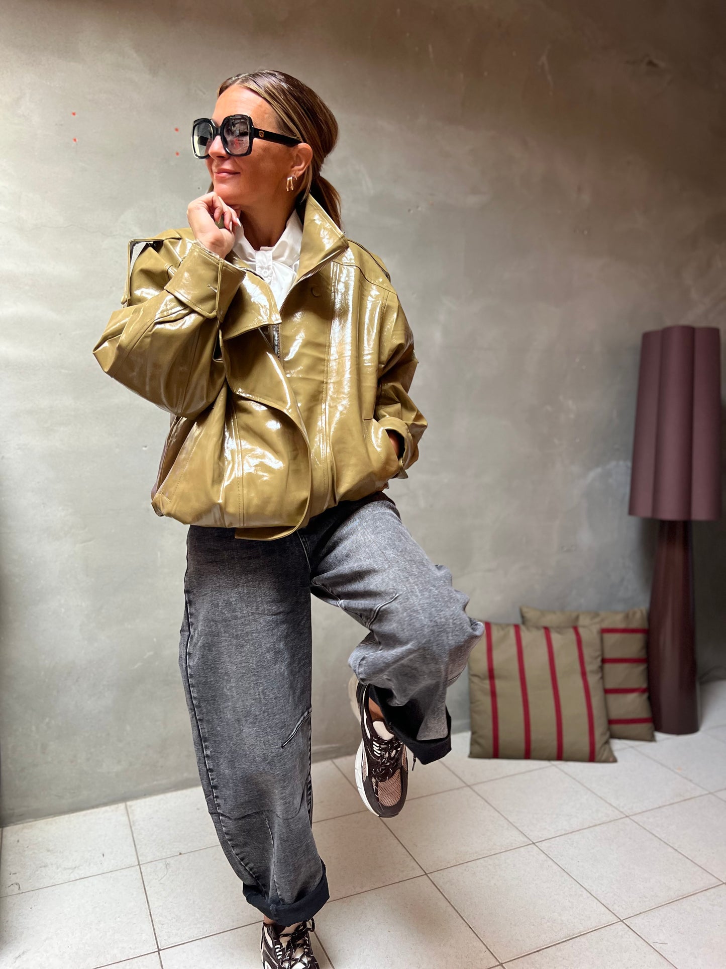 SINNER GLOSSY OLIVE JACKET