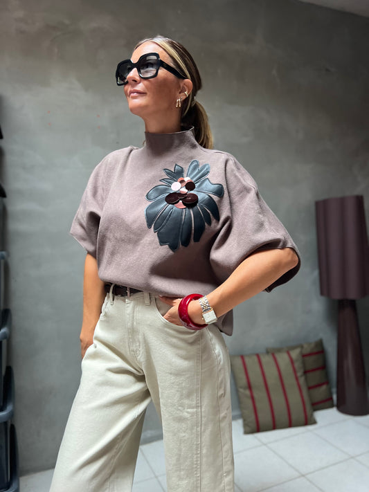 FLEUR ECLAT TOP MOKKA