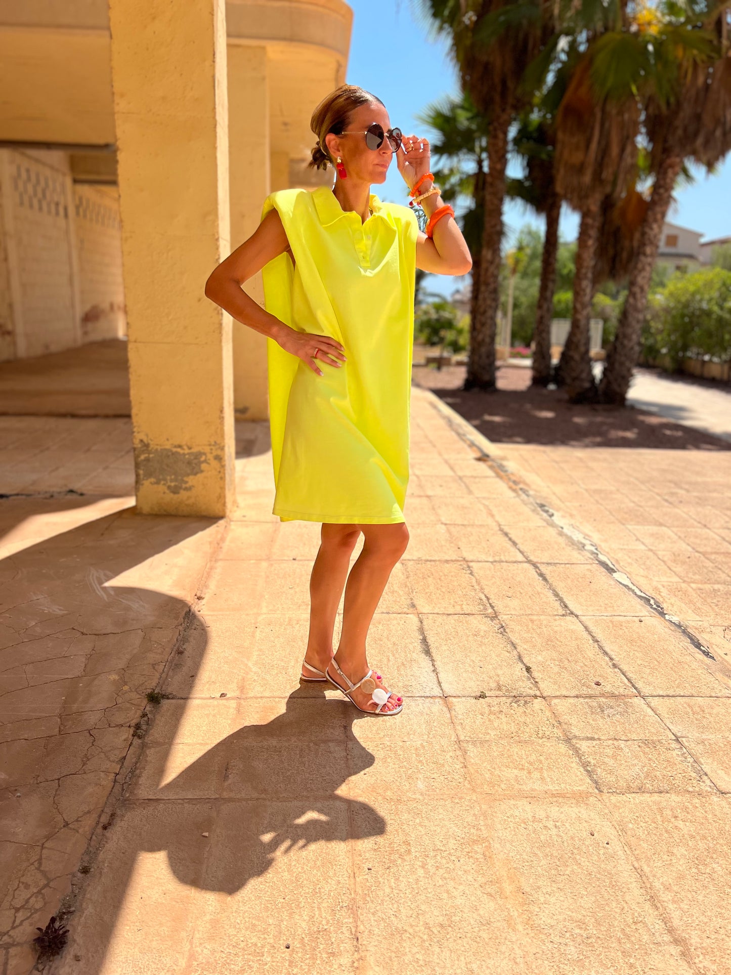 BRISA DEL MAR DRESS NEON YELLOW