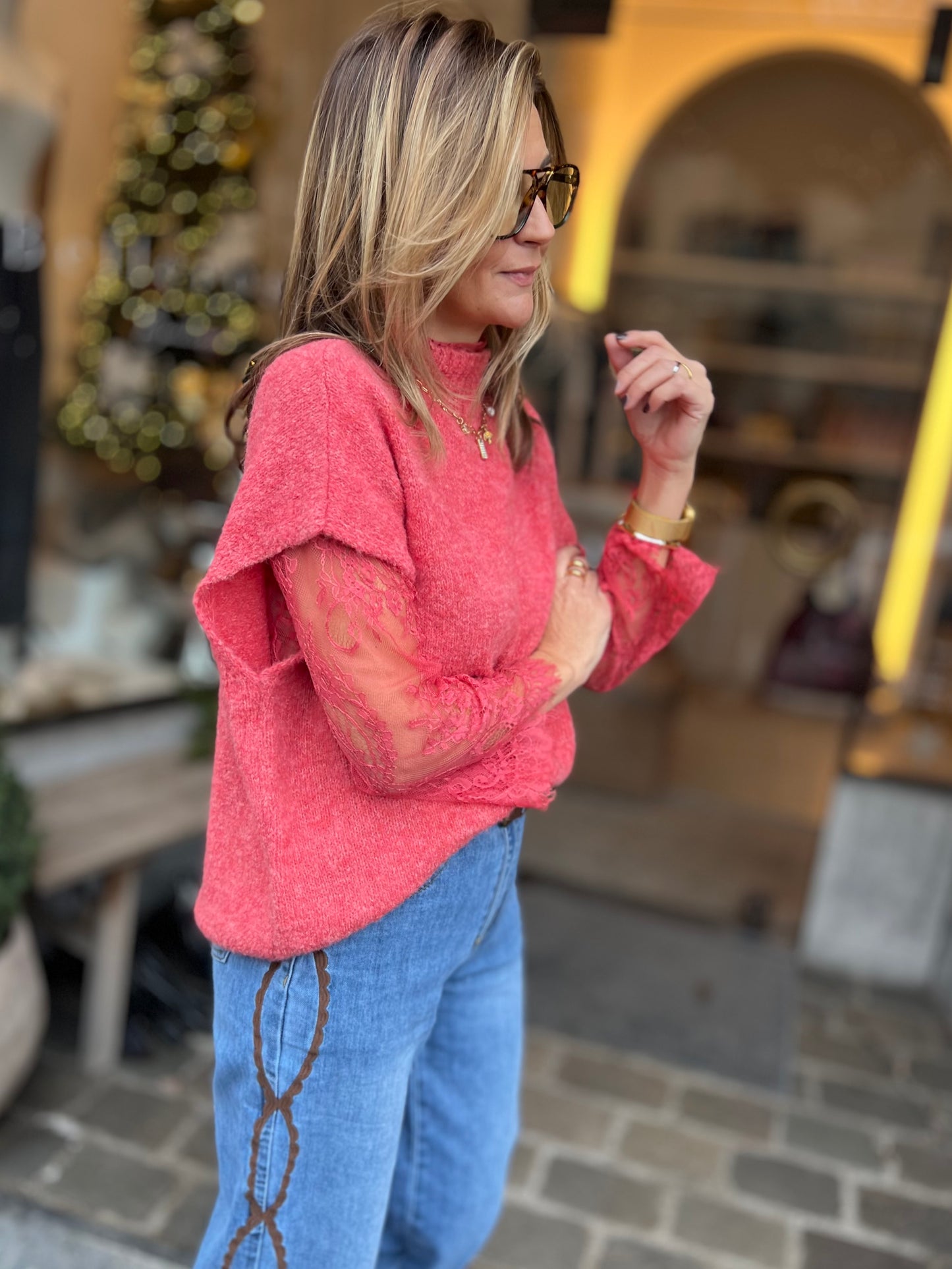 DULCI LACE PULL CORAL