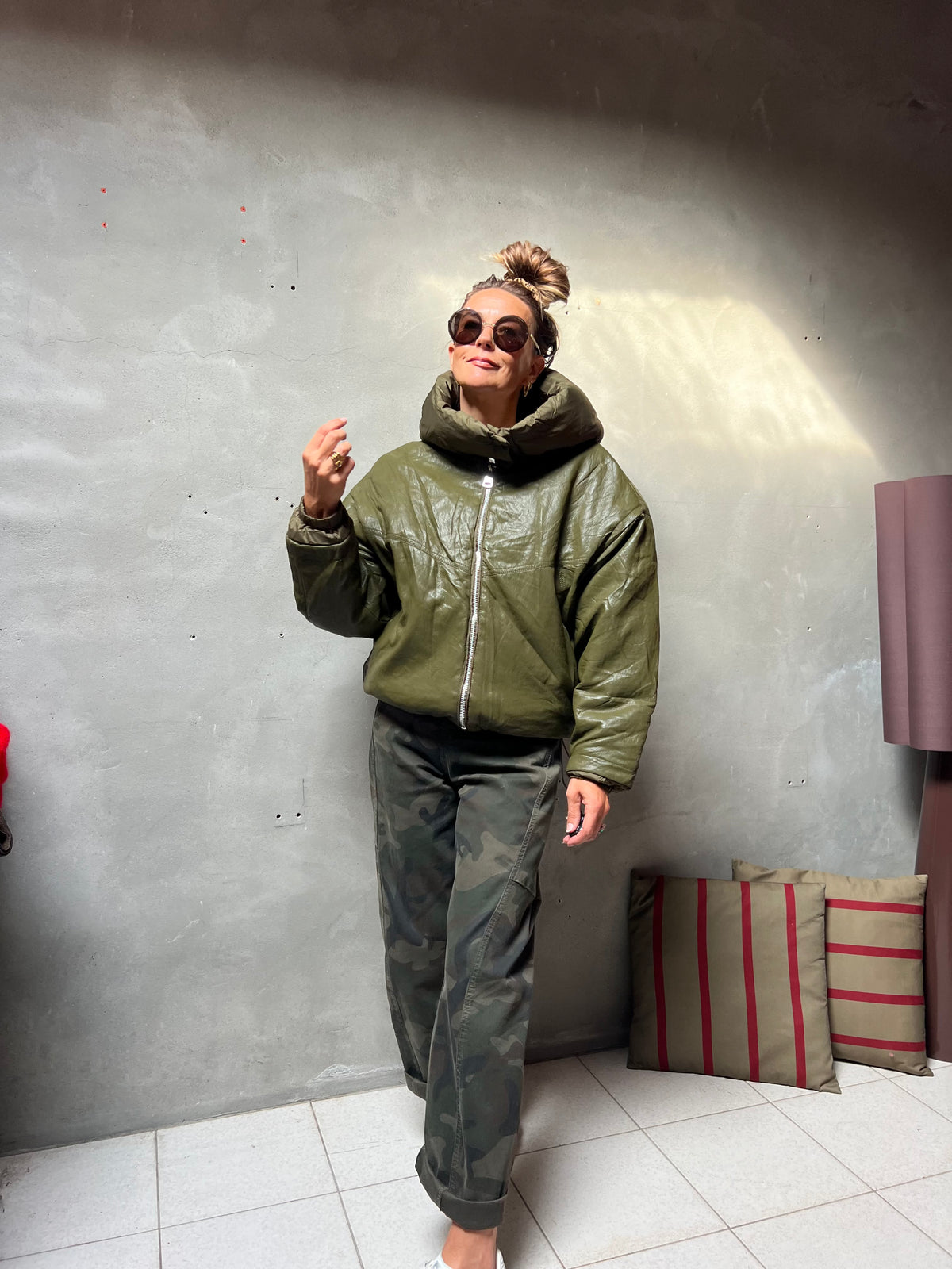 JONAH PUFFER JACKET OLIVEGREEN