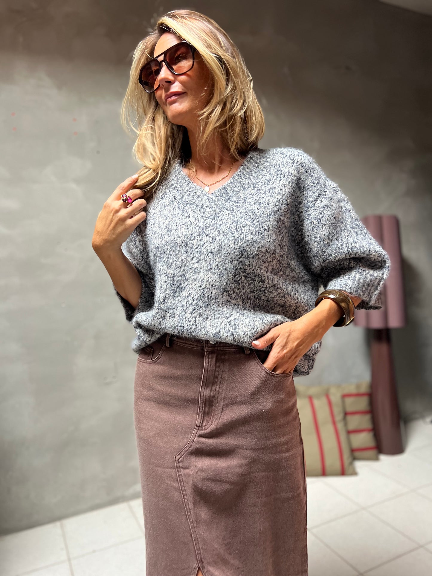 CLOUD KNIT GREY