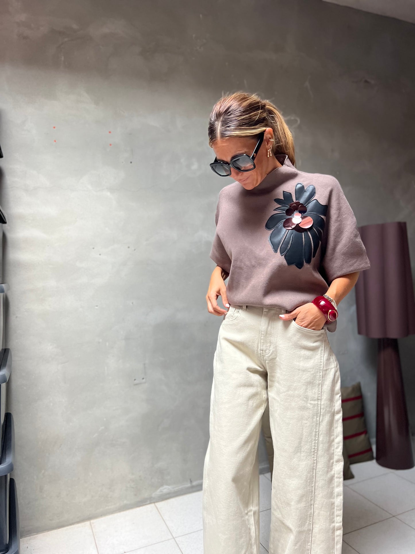 FLEUR ECLAT TOP MOKKA