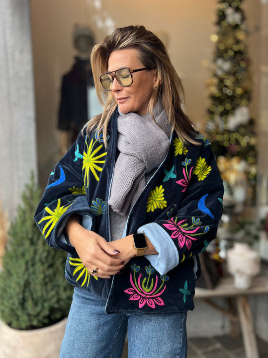 VELVEL BLUE JACKET ♥️ (the corner)