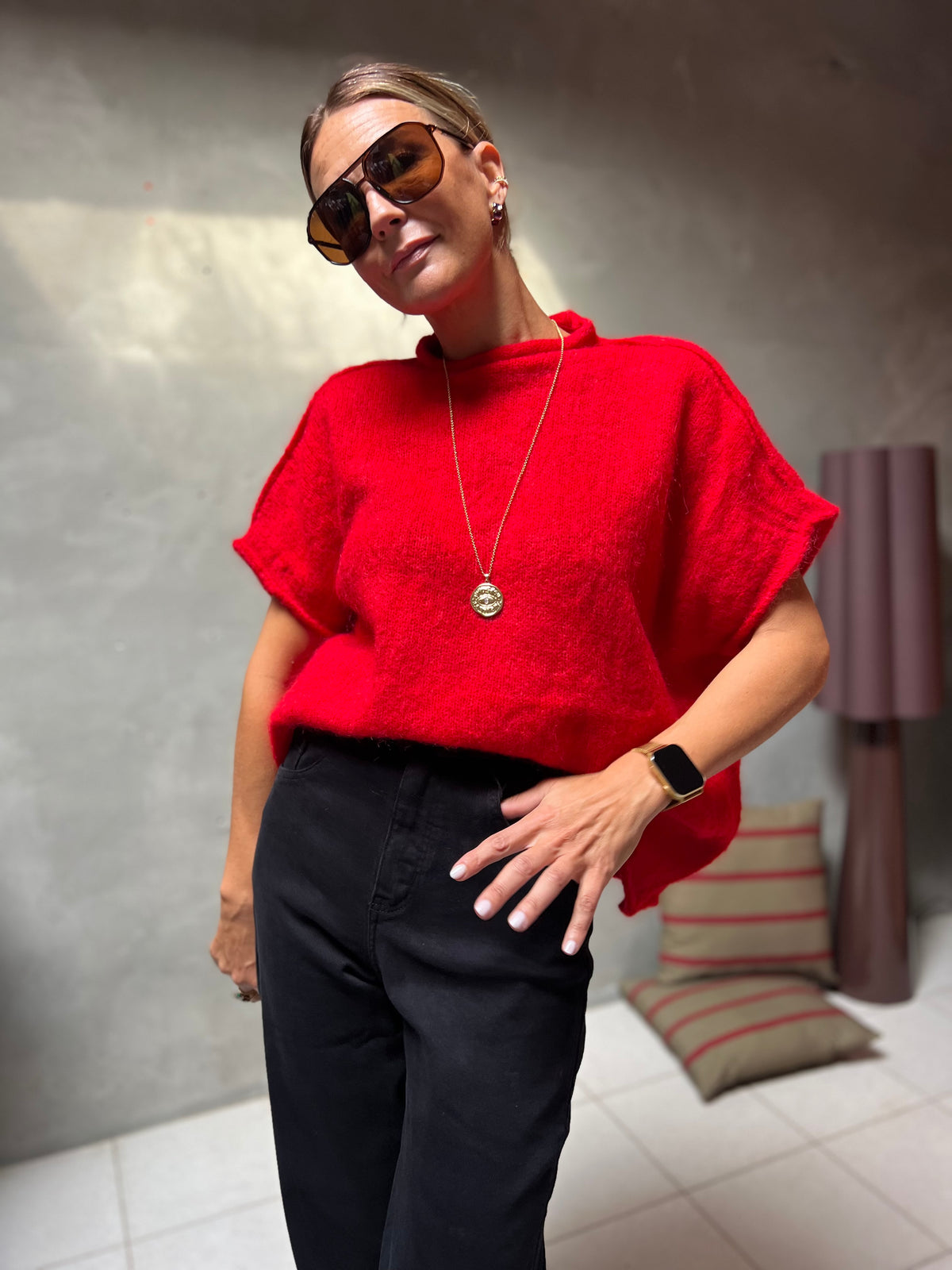 ROMÉE GILET RED