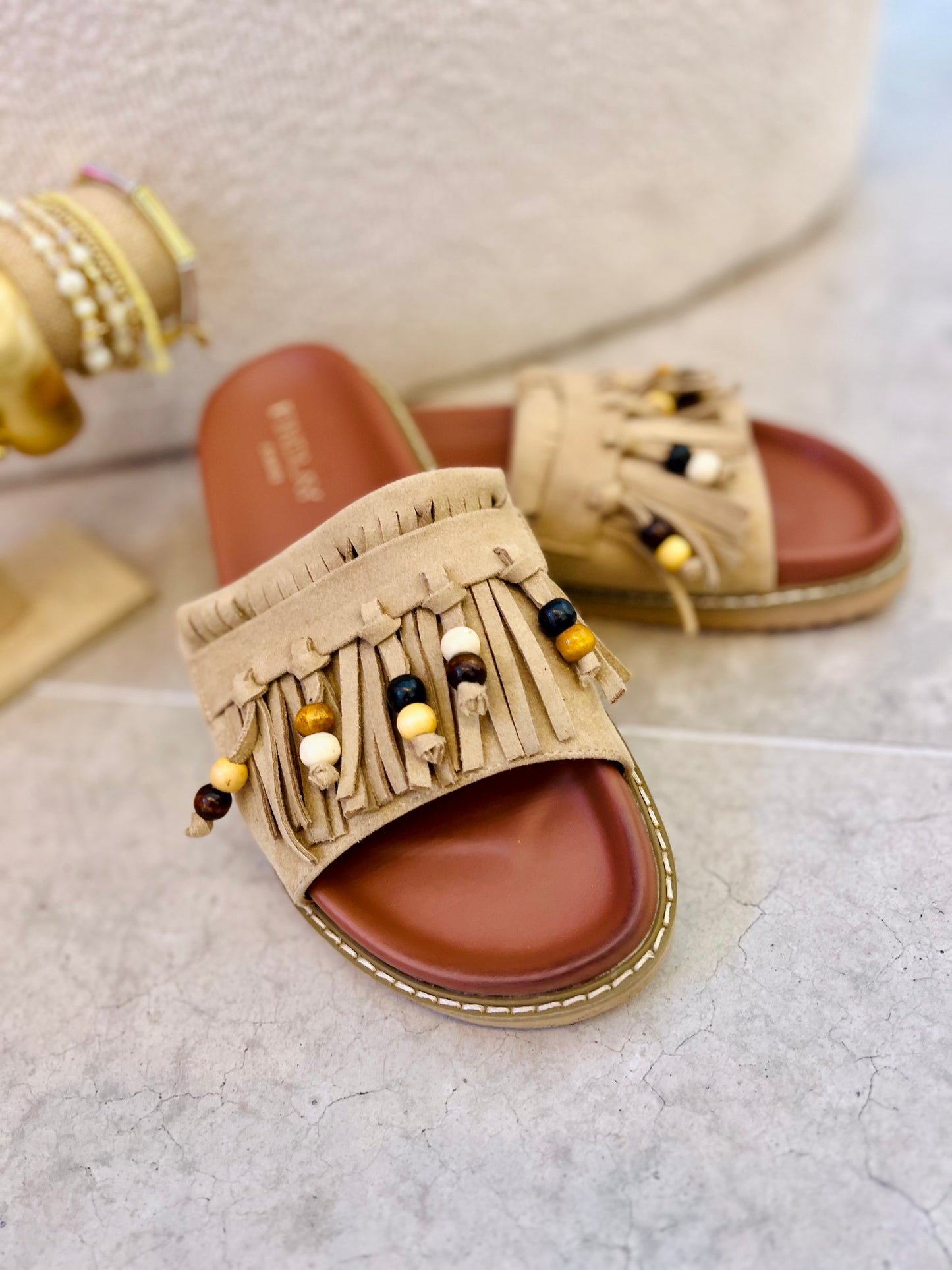 BACHA SLIPPERS BEIGE