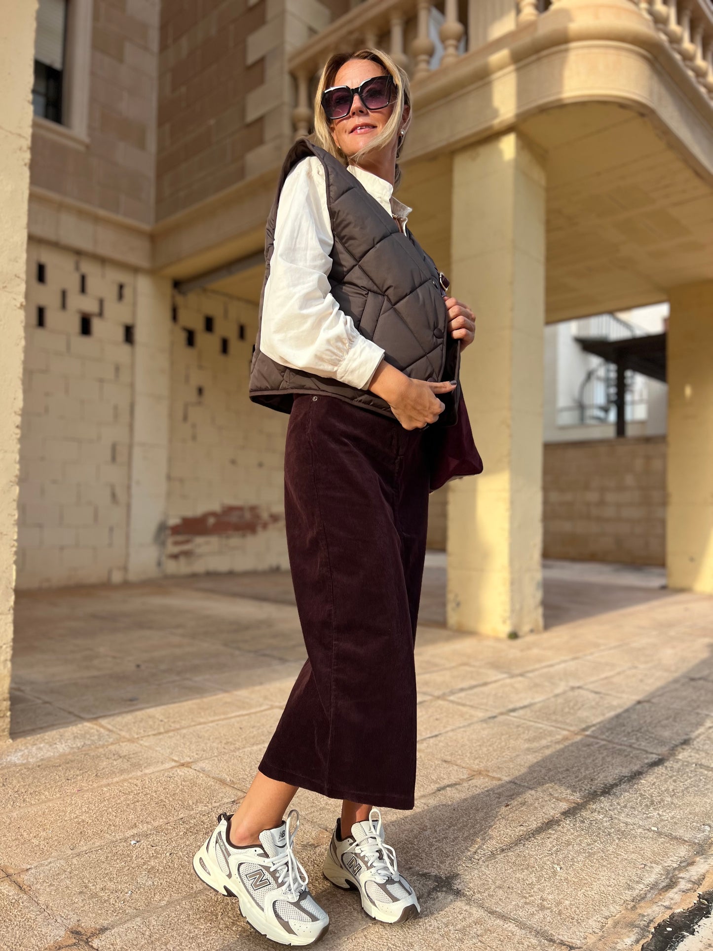 FRANKIE PADDED GILET BROWNIE