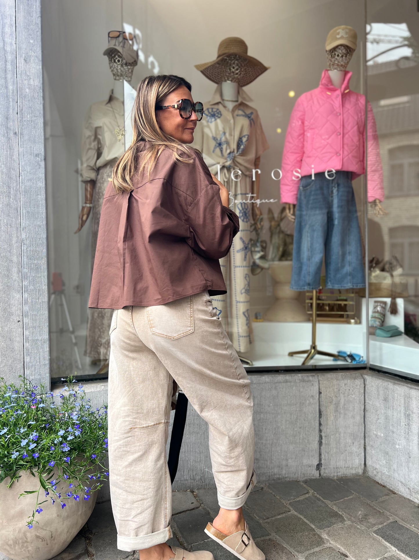 VITA BROWN BLOUSE