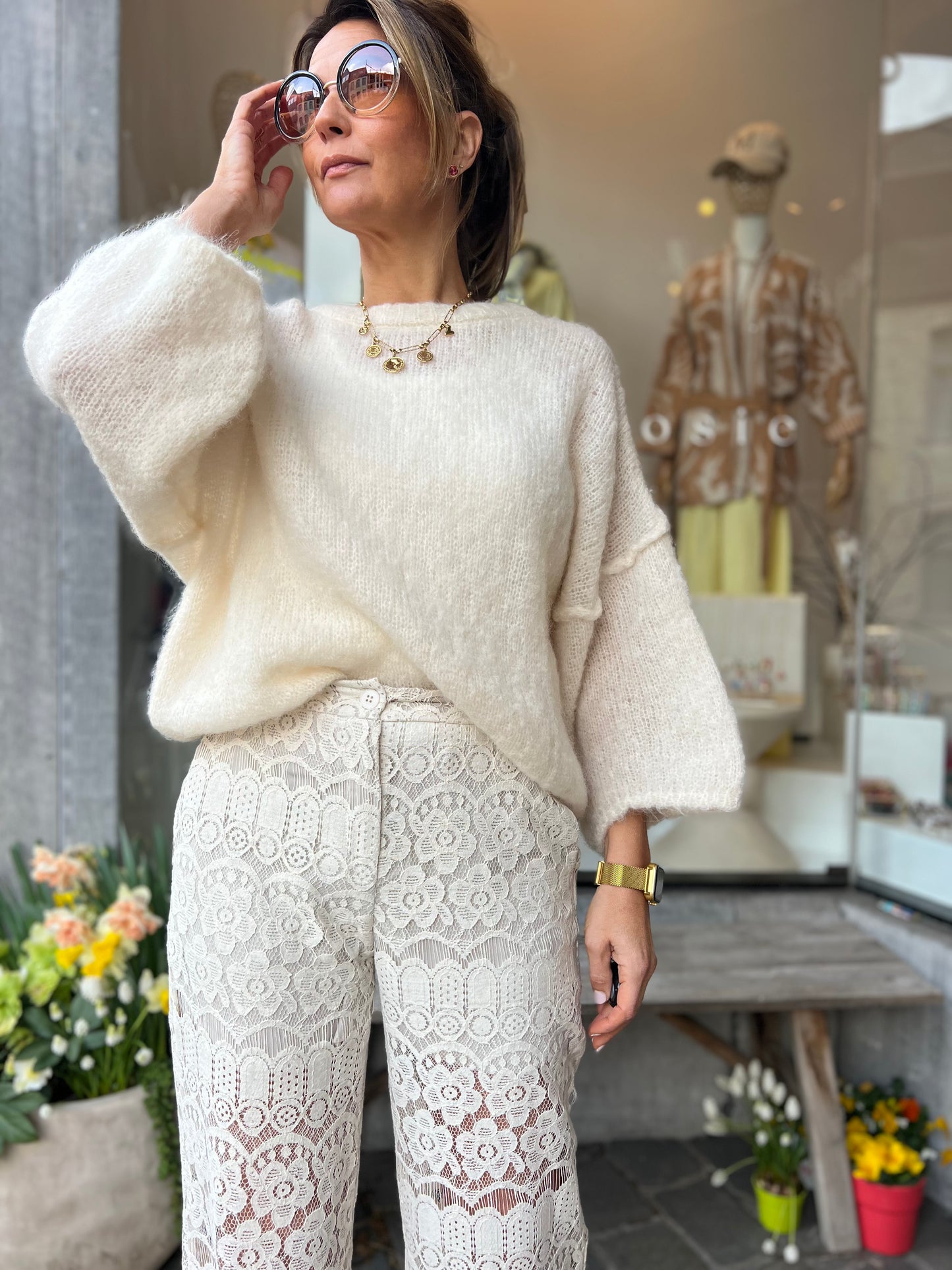 FLORE PULL CREAMY