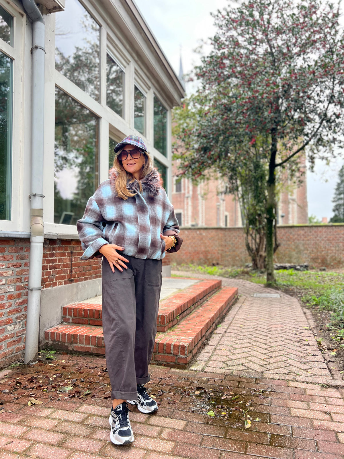 BARREL PANTS BROWN