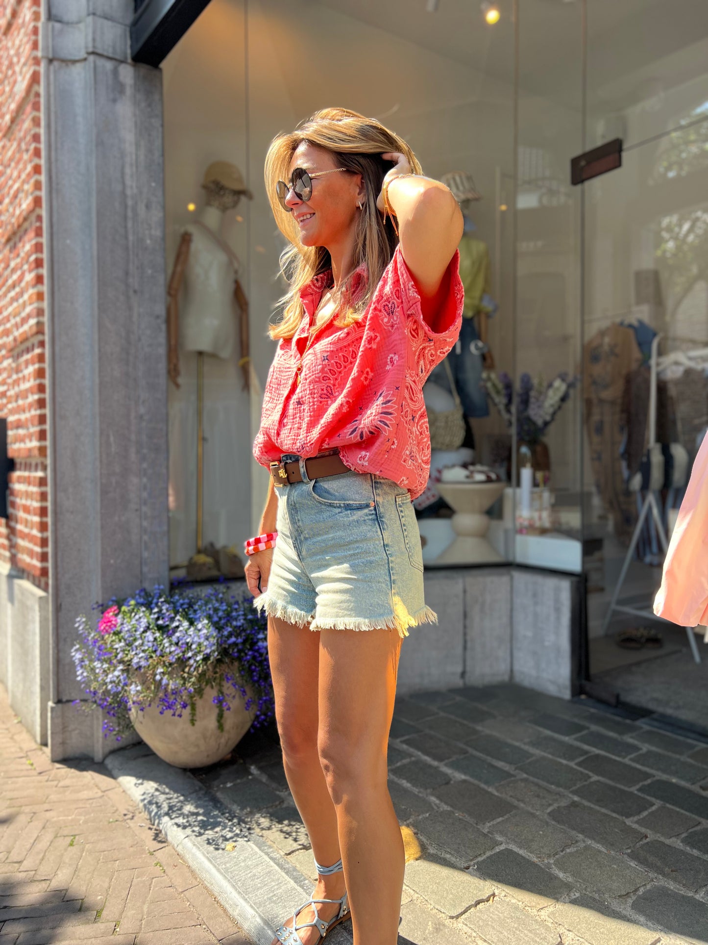 BANDANA SHIRT PINK
