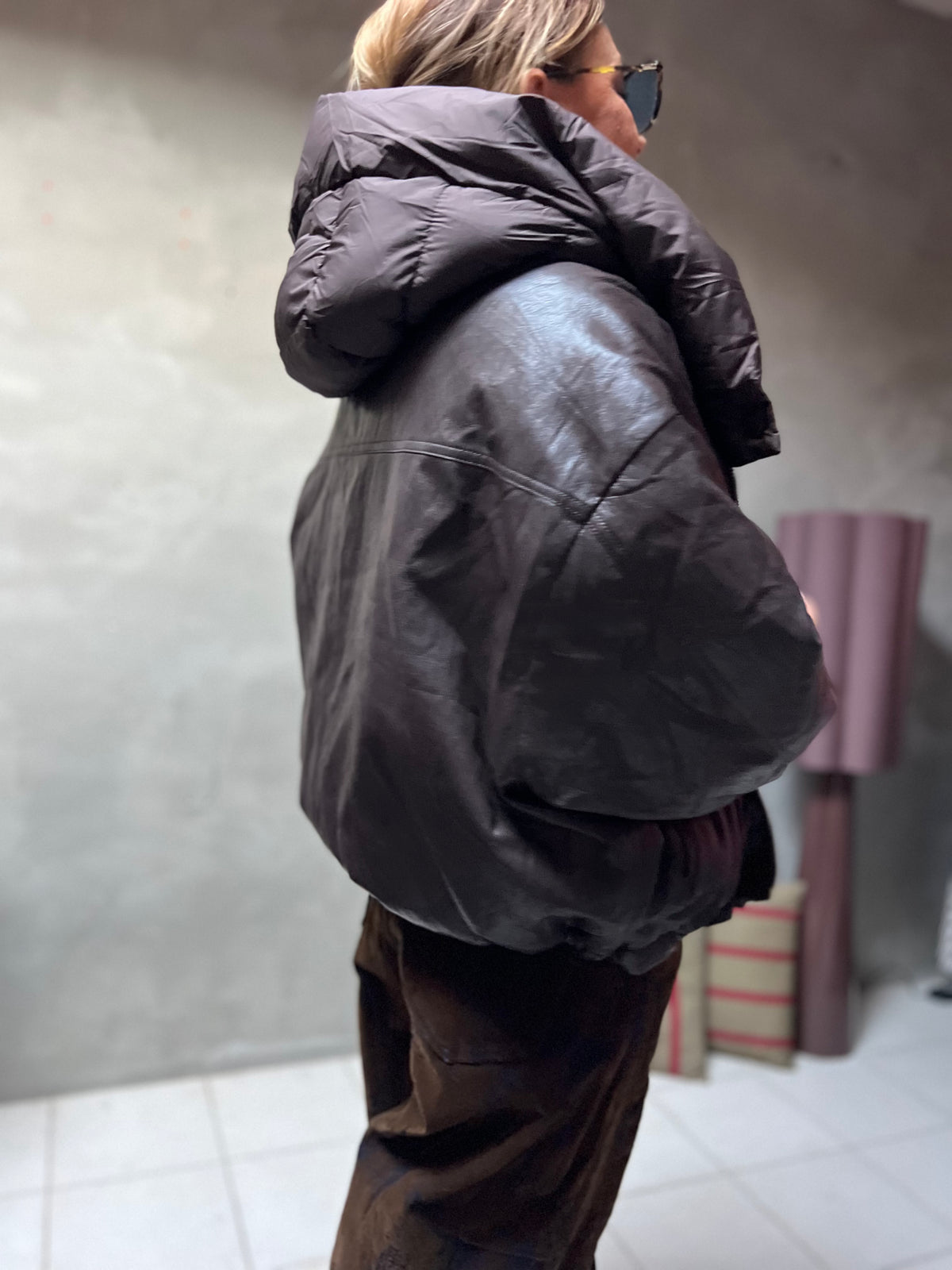 JONAH PUFFER JACKET BROWN