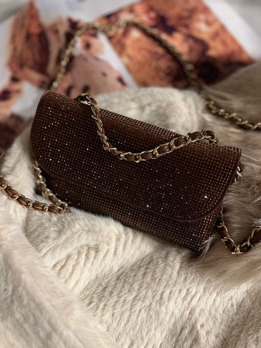 INSPIRED CLUTCH BROWN