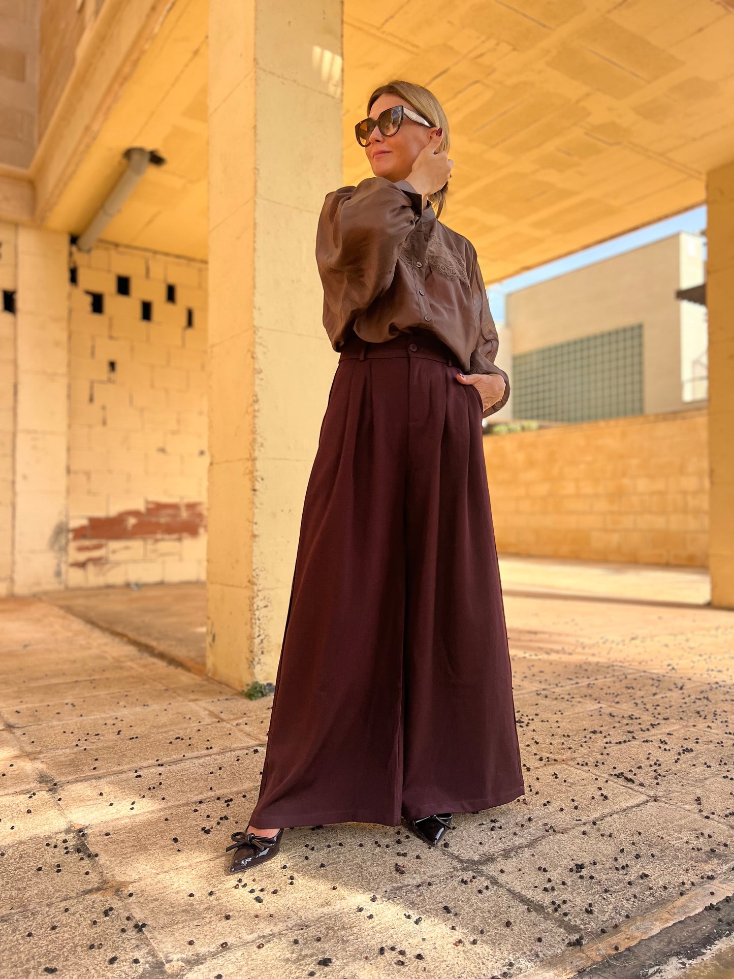 BRUME BLOUSE CHOCOLATE