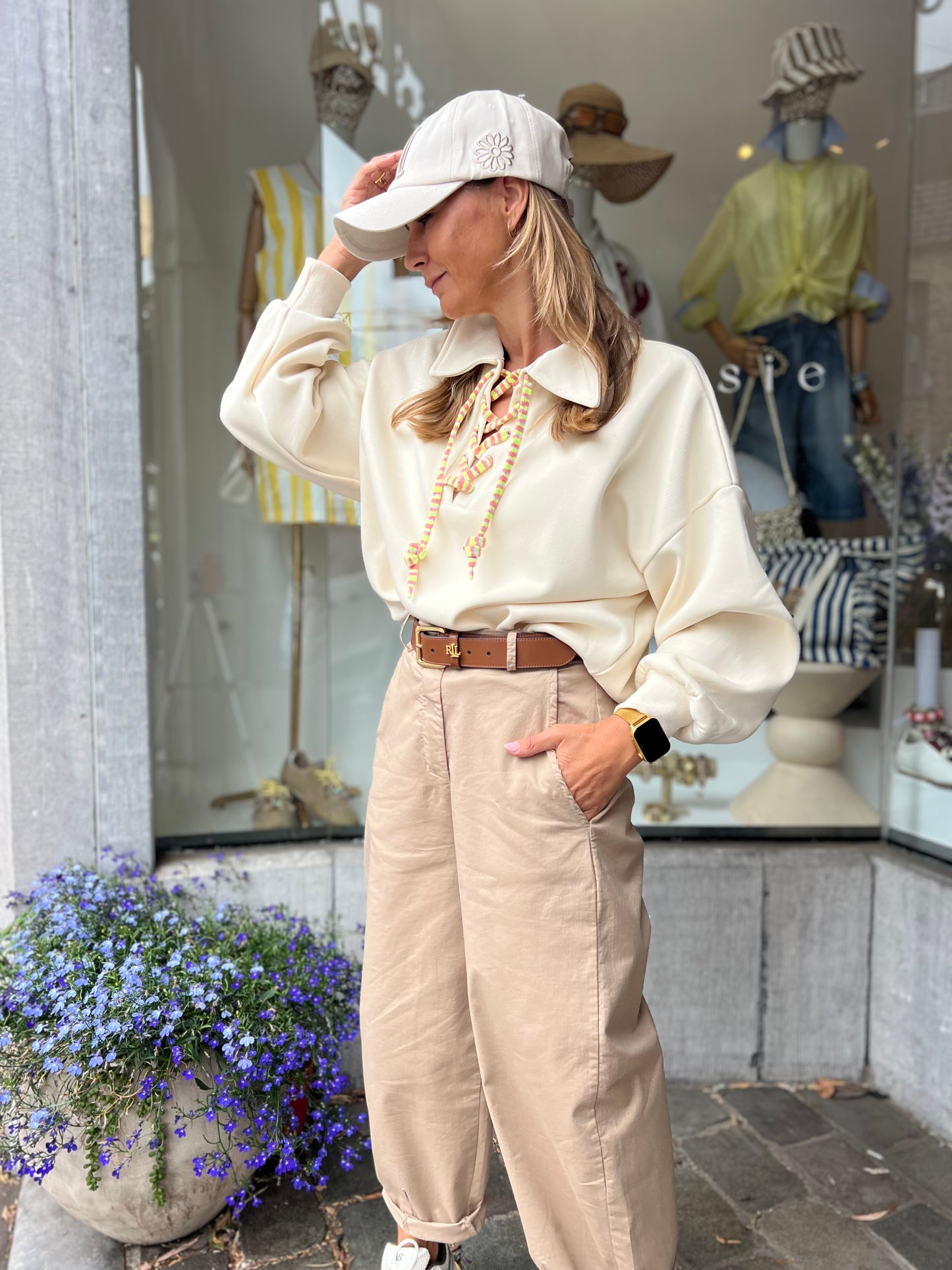 YAZZY BARREL PANTS CAMEL