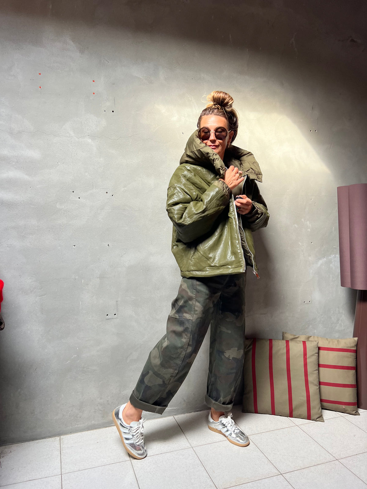 JONAH PUFFER JACKET OLIVEGREEN