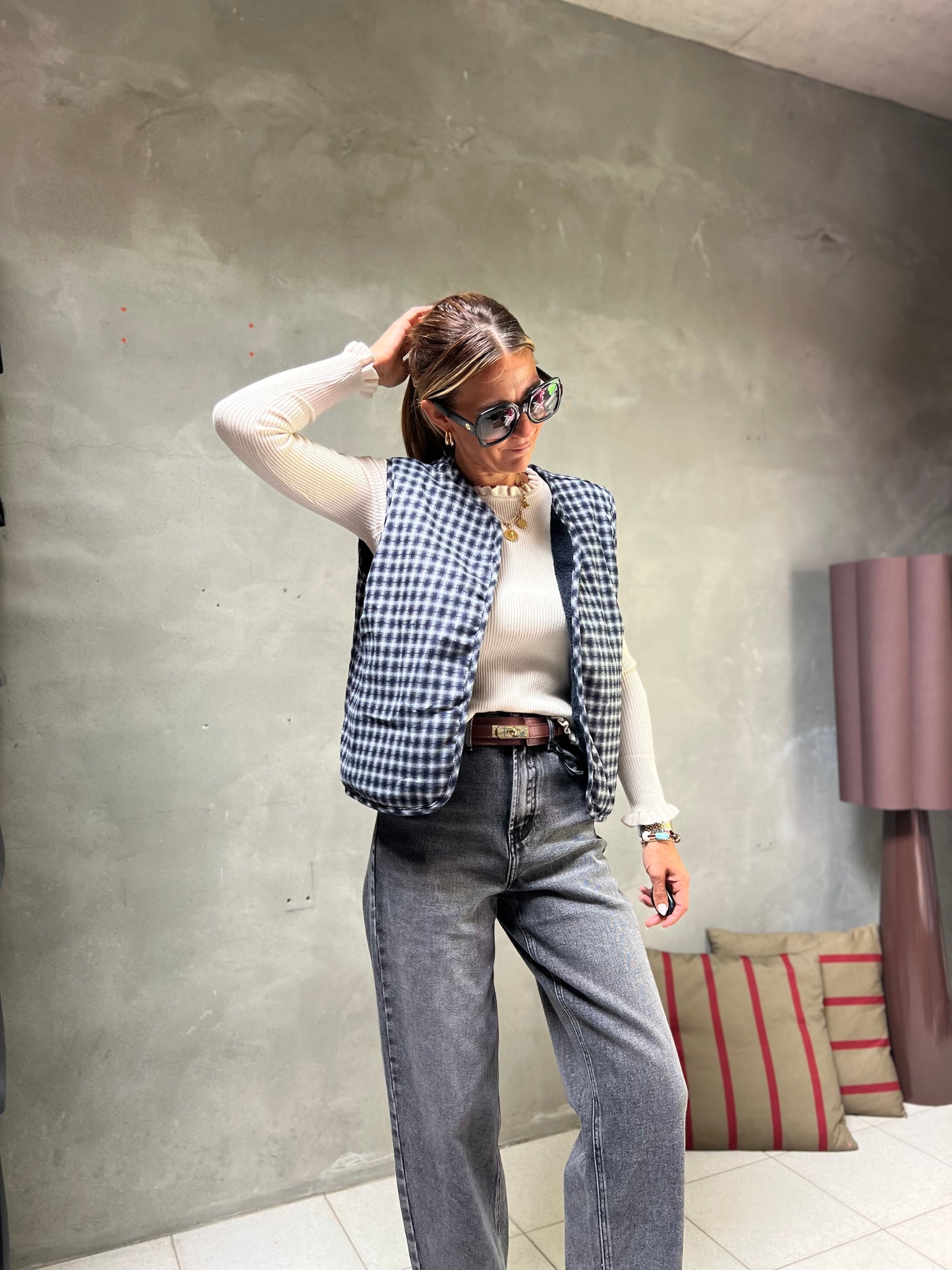 BARREL JEANS ALBA GREY