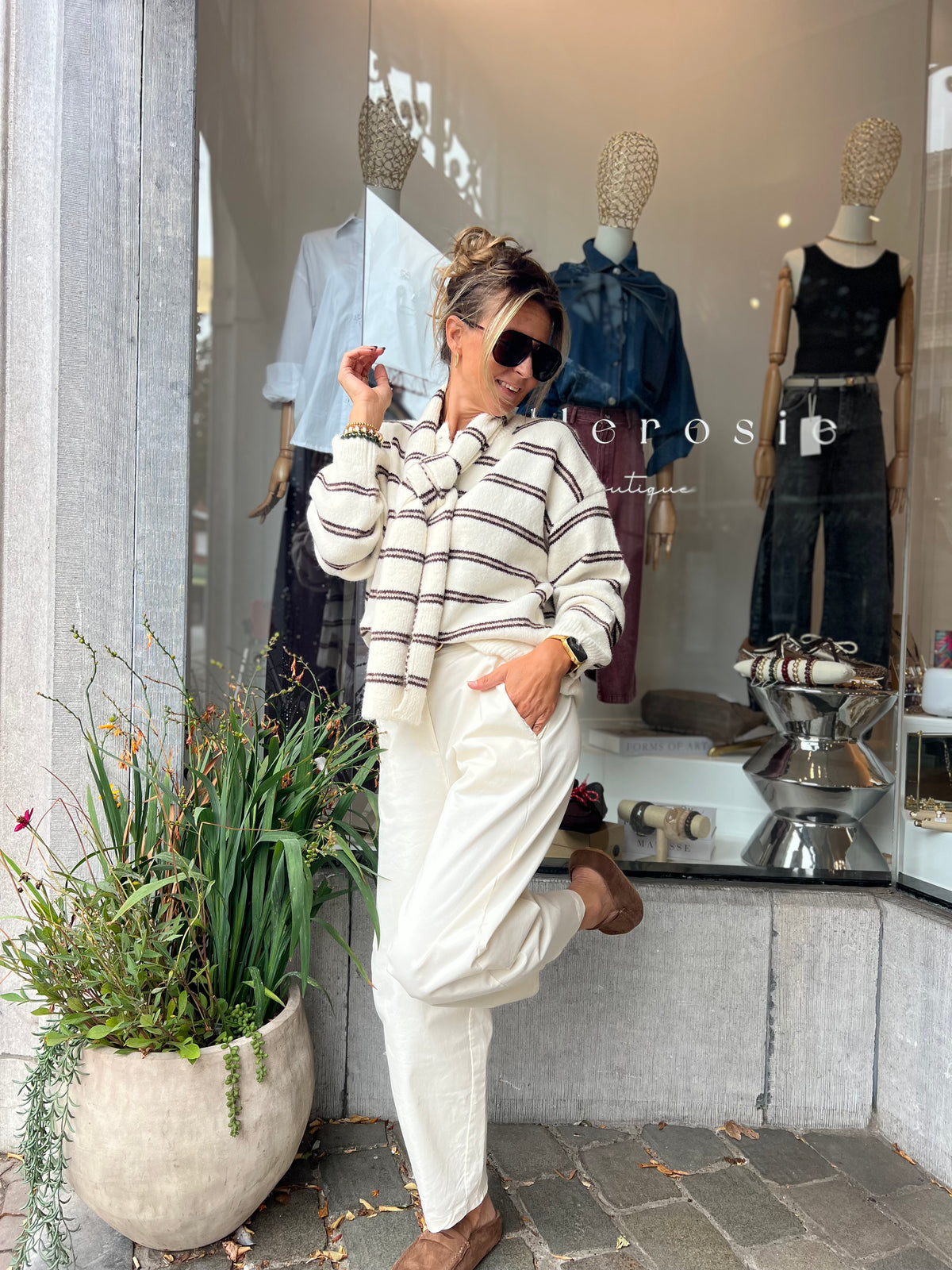 MALIA CARDIGAN & SCARF VANILLE